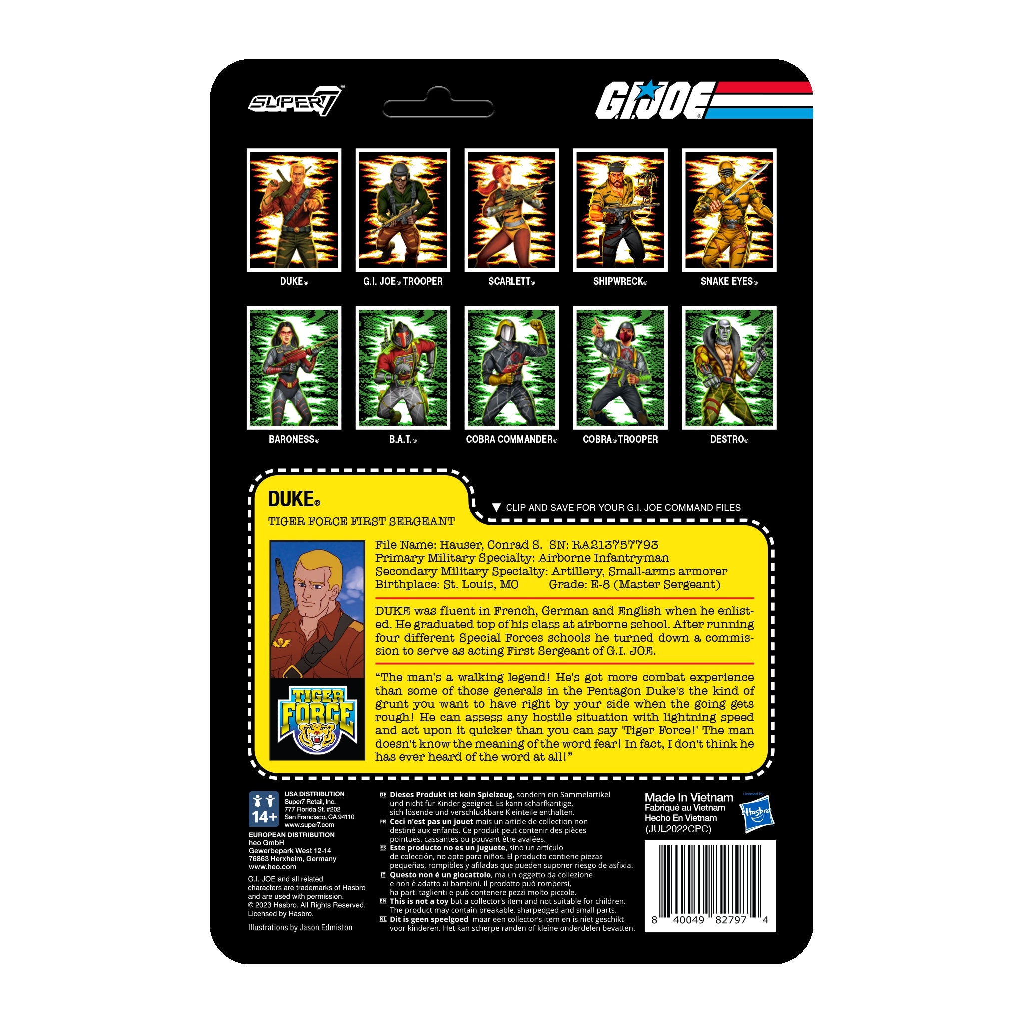 G.I. Joe ReAction Figures Wave 6 - Tiger Force Duke