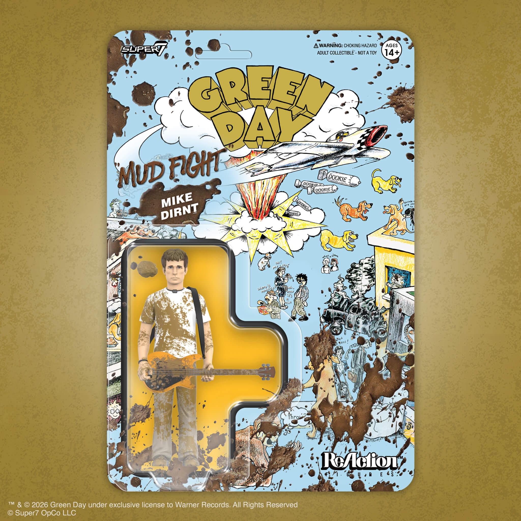 GREEN DAY ReAction Figures Wave 01 (Mud Fight) - Mike Dirnt