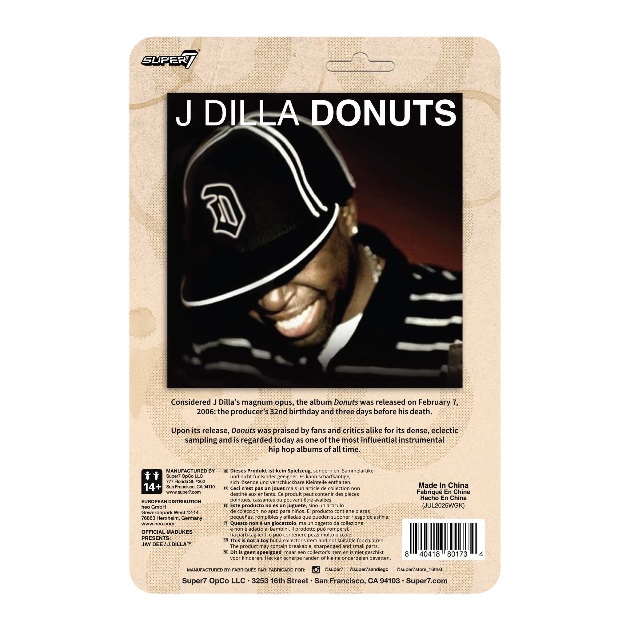 J Dilla ReAction Figures Wave 02 - J Dilla (Donuts)