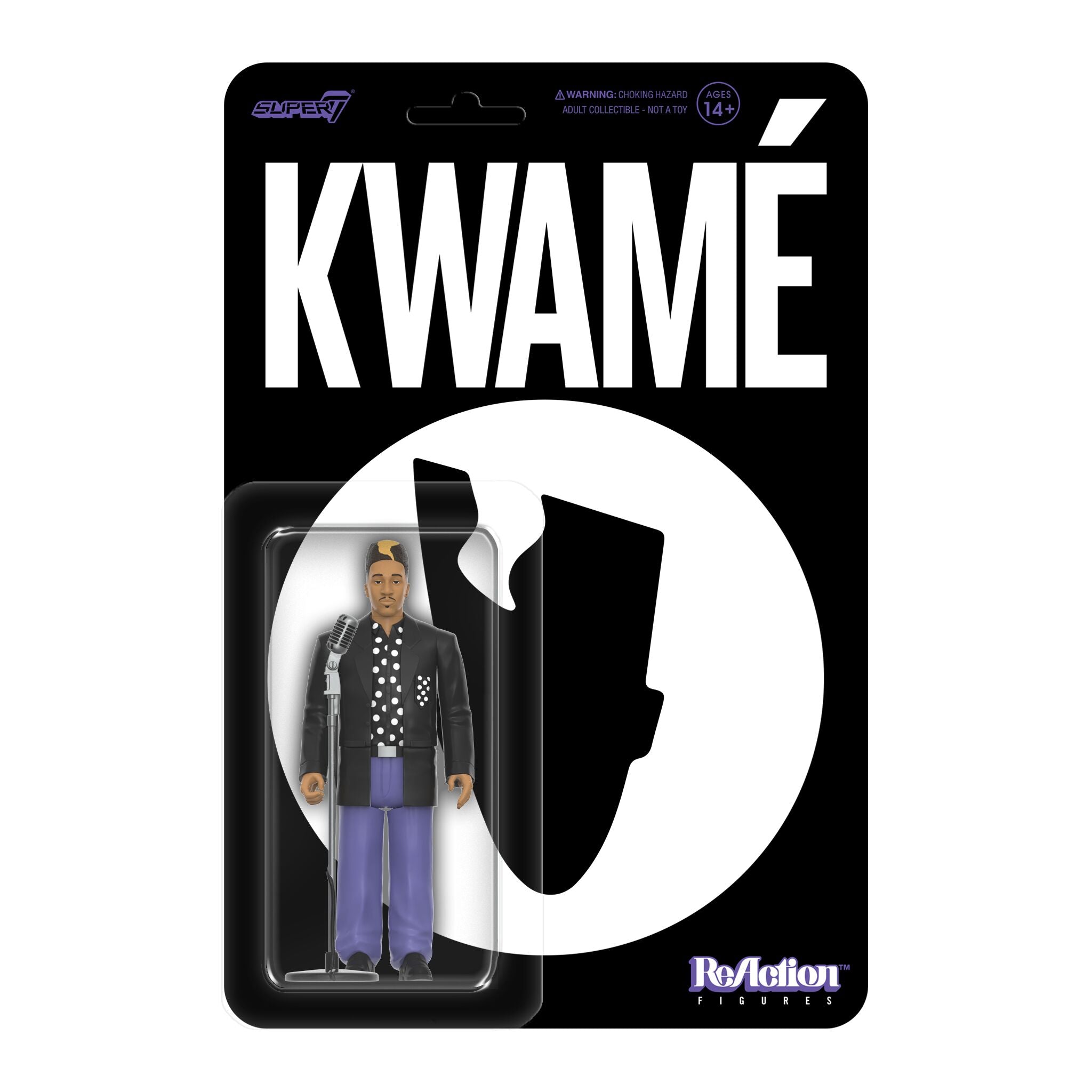 Kwamé ReAction Figures Wave 01 - Kwamé (Black/White Polka Dot)