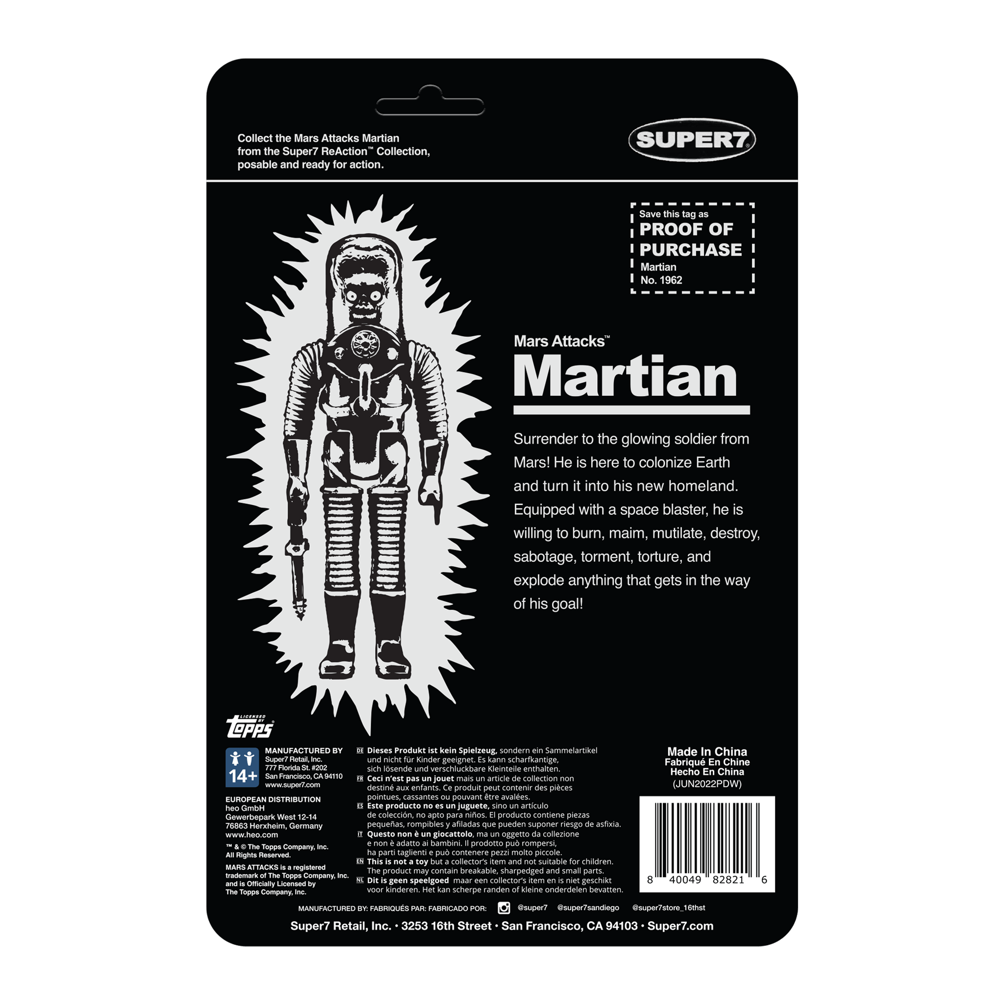 Mars Attacks ReAction - The Invasion Begins (Monster Glow)