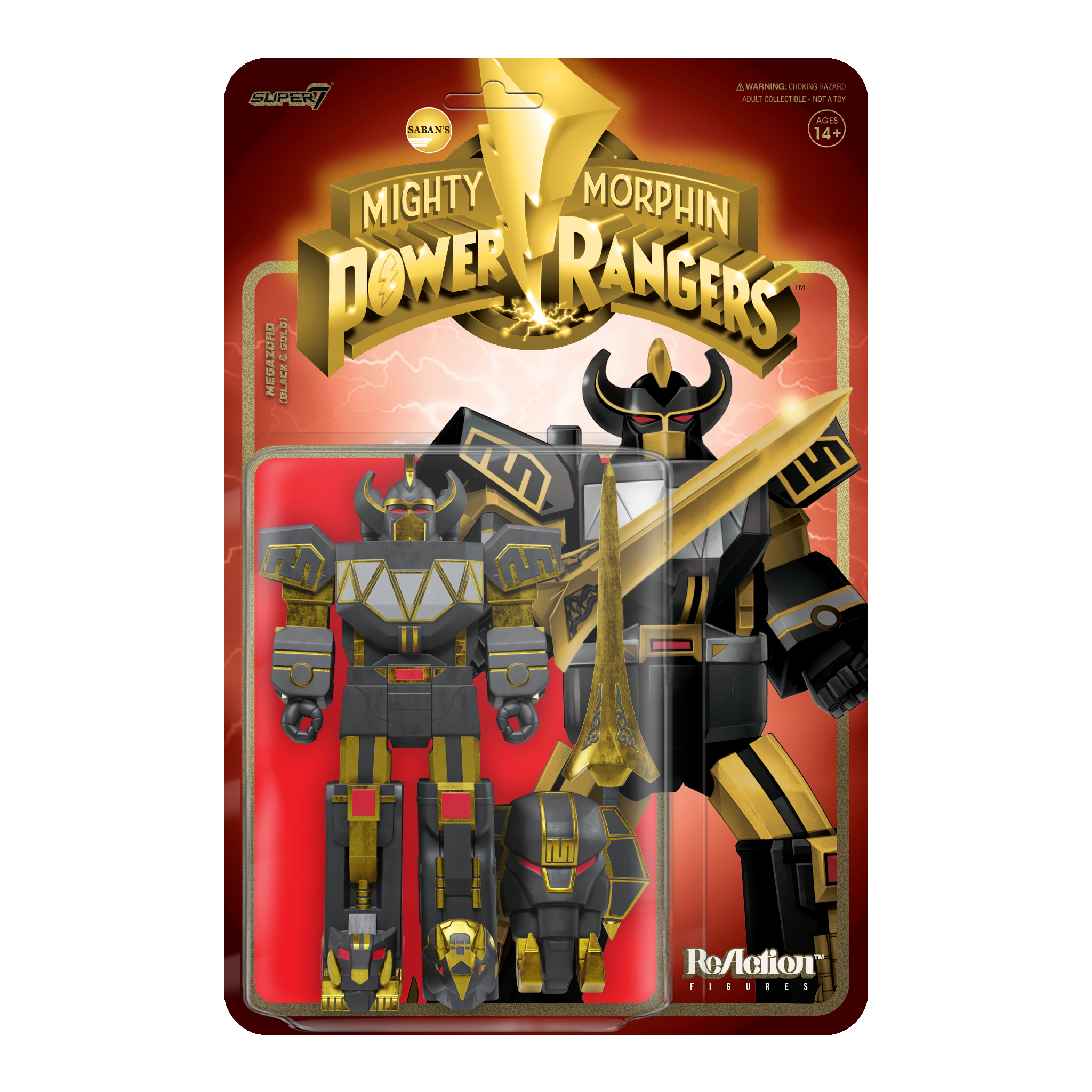 Mighty Morphin Power Rangers ReAction - Megazord (Black & Gold)