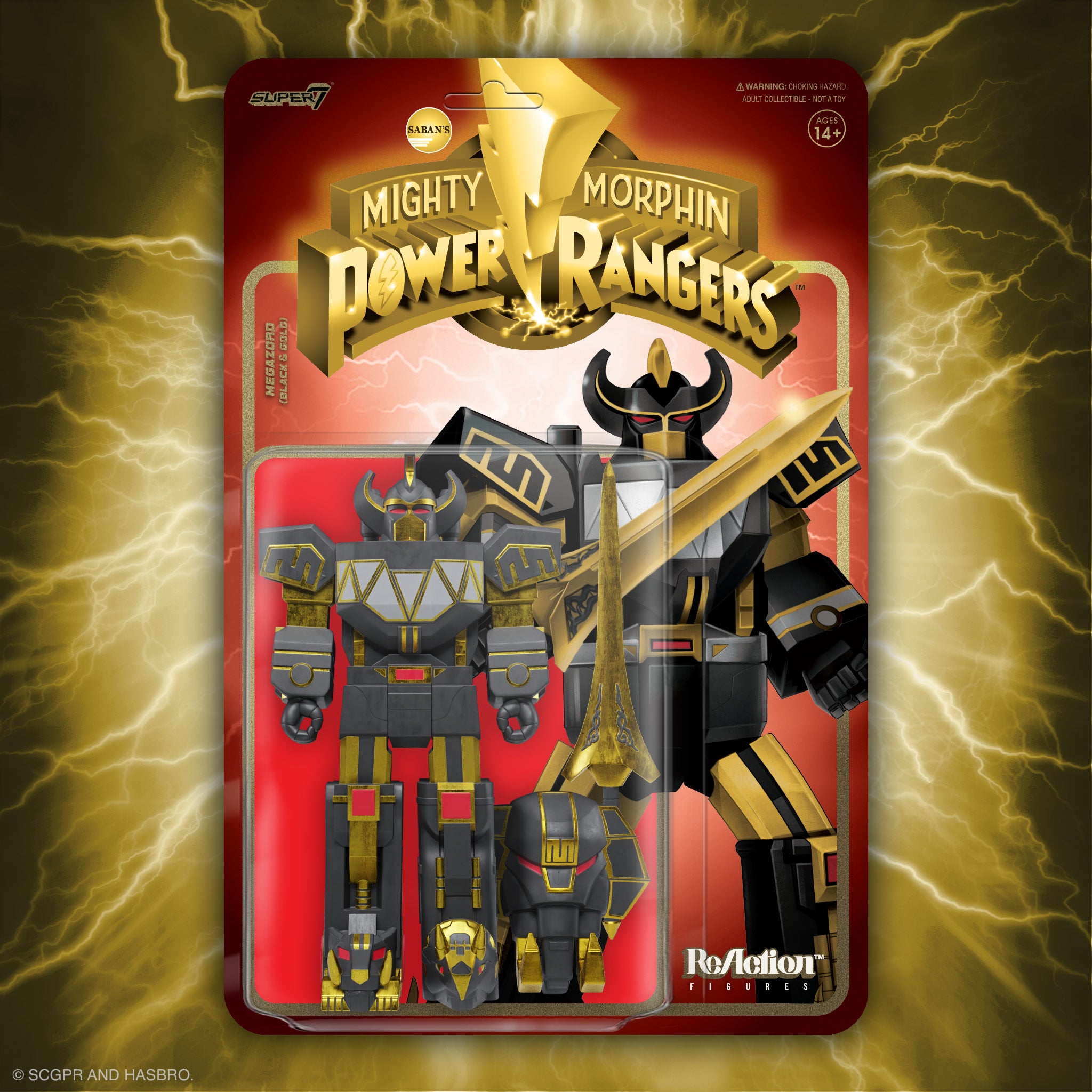 Mighty Morphin Power Rangers ReAction - Megazord (Black & Gold)
