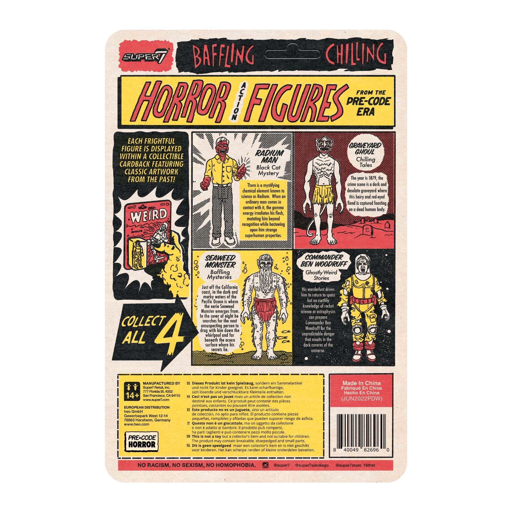 Pre-Code Horror ReAction Wave 1 - Ghostly Weird Stories - Commander Ben Woodruff