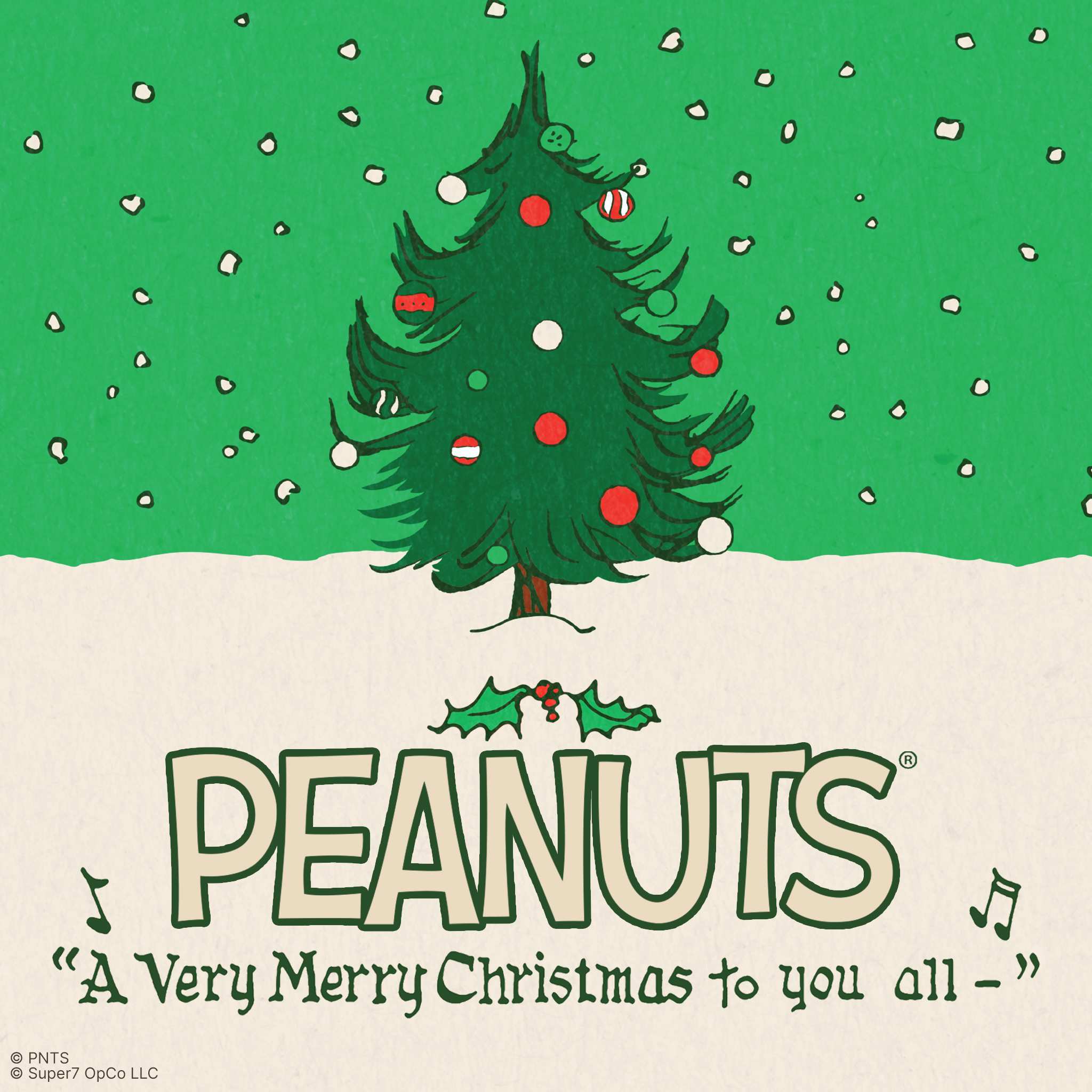 Peanuts ReAction Figures - Charlie Brown and Snoopy (Caroling)