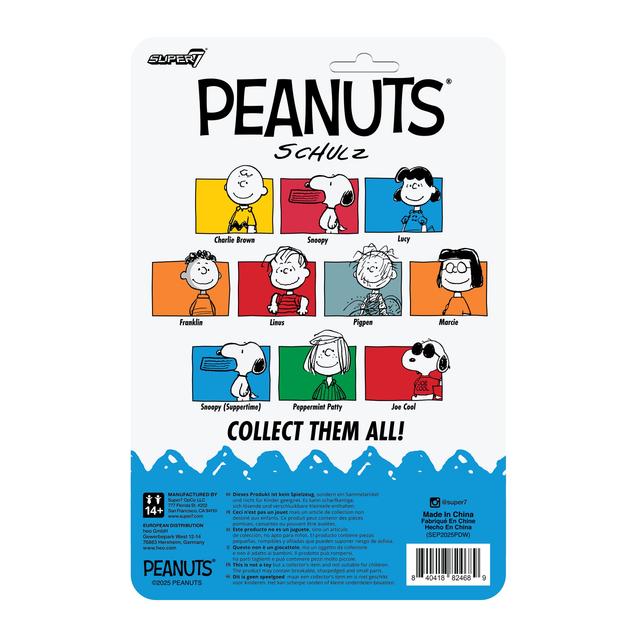 Peanuts ReAction Figures Wave 09 featuring Peppermint Patty, Marcie & Snoopy (Suppertime)