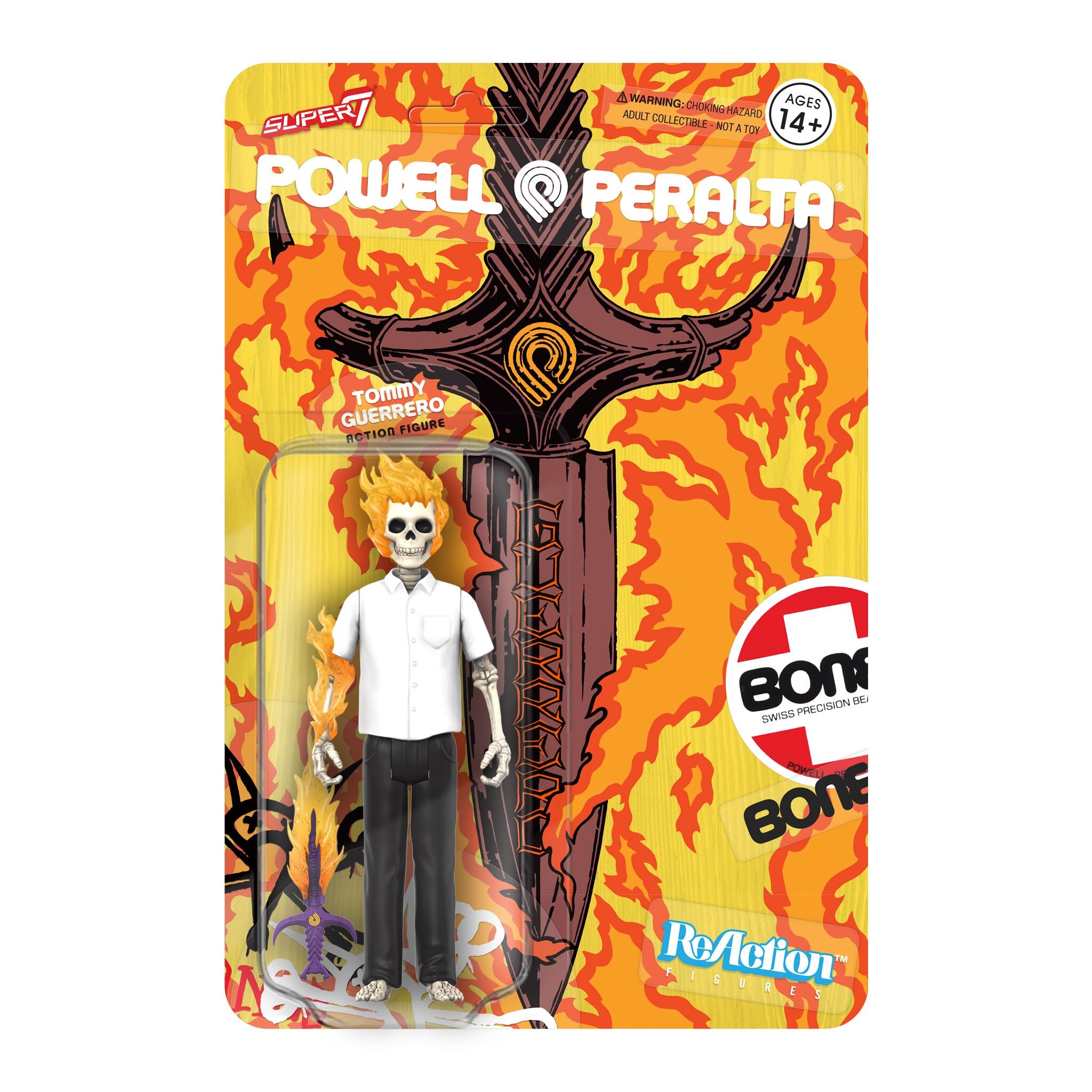 Powell-Peralta ReAction Figure Wave 3 - Tommy Guerrero Flaming Dagger (SF Downhill)