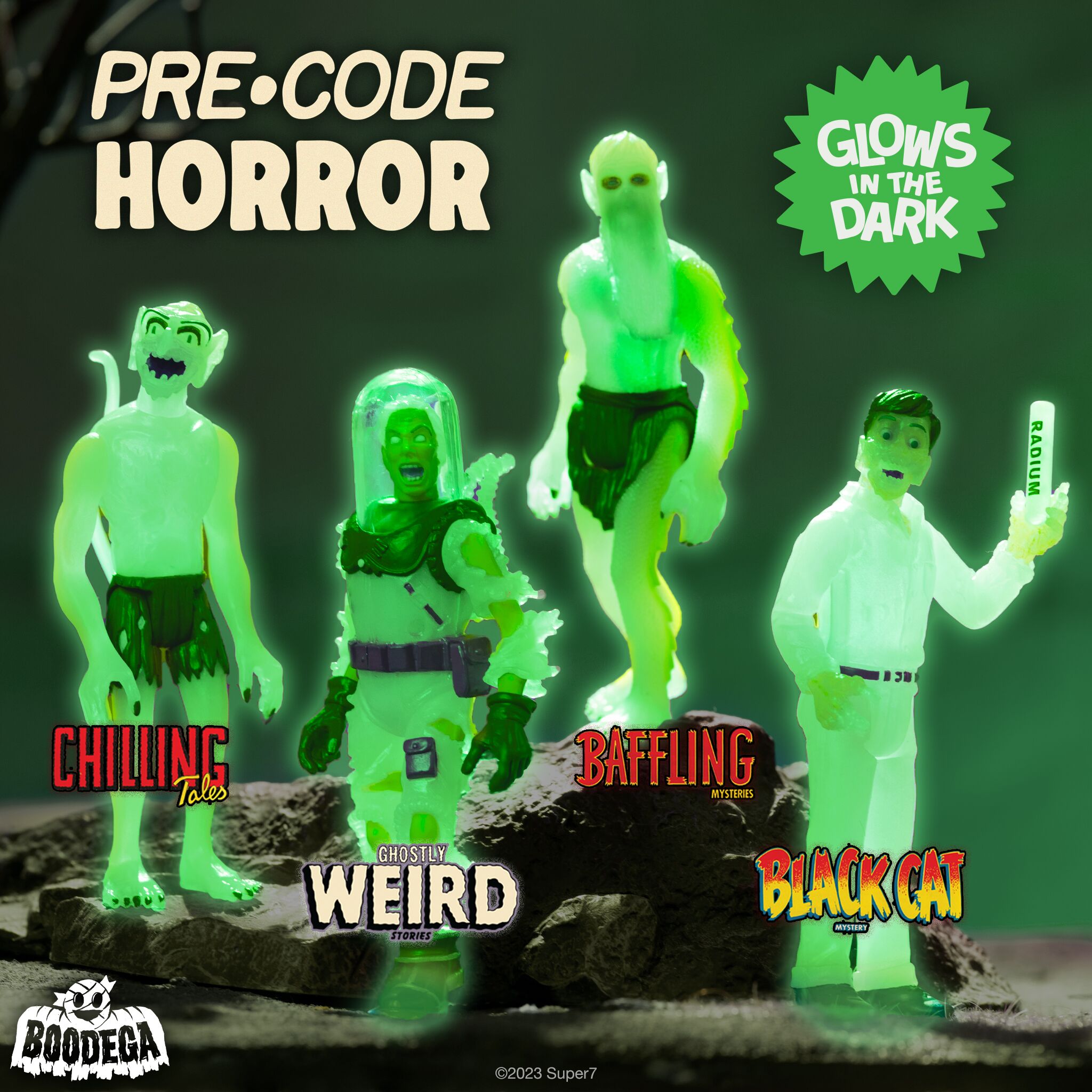Pre-Code Horror ReAction Figures - Glow (Set of 4)