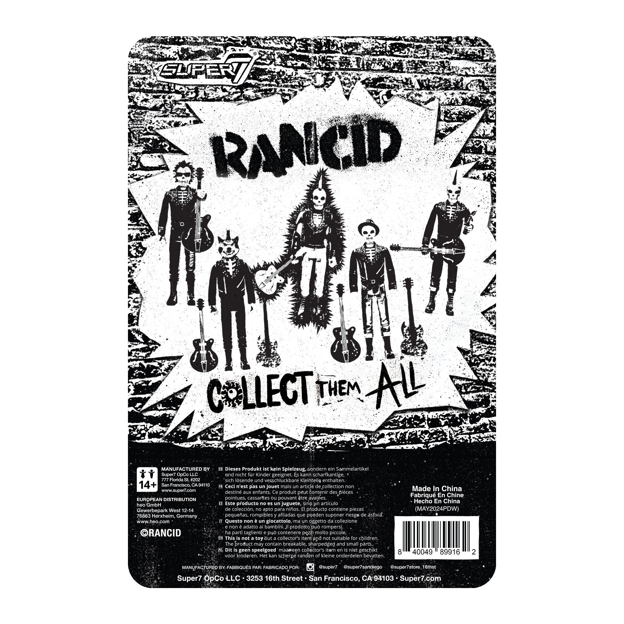 Rancid ReAction Figures Wave 05 - Skeletim (Time Bomb)