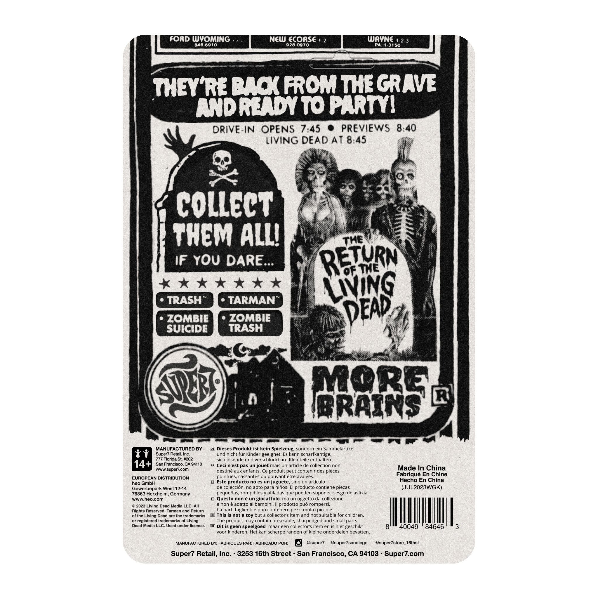 Return of the Living Dead ReAction Figures Wave 2 - Tarman & Trash