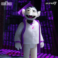 Count Von Count ReAction figure in purple cape and cap under purple light in a castle scene
