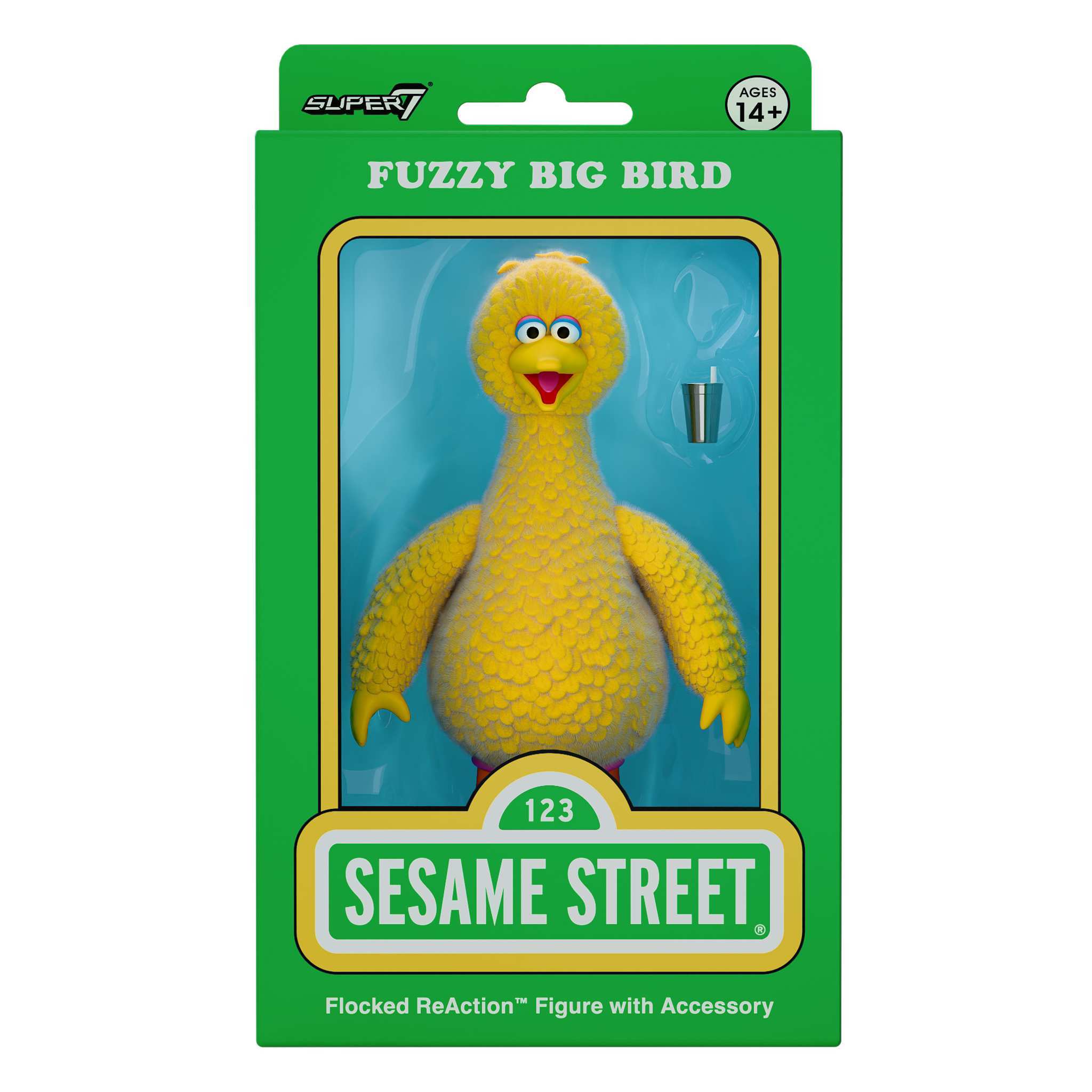 Sesame Street ReAction Figures - Big Bird (Flocked)