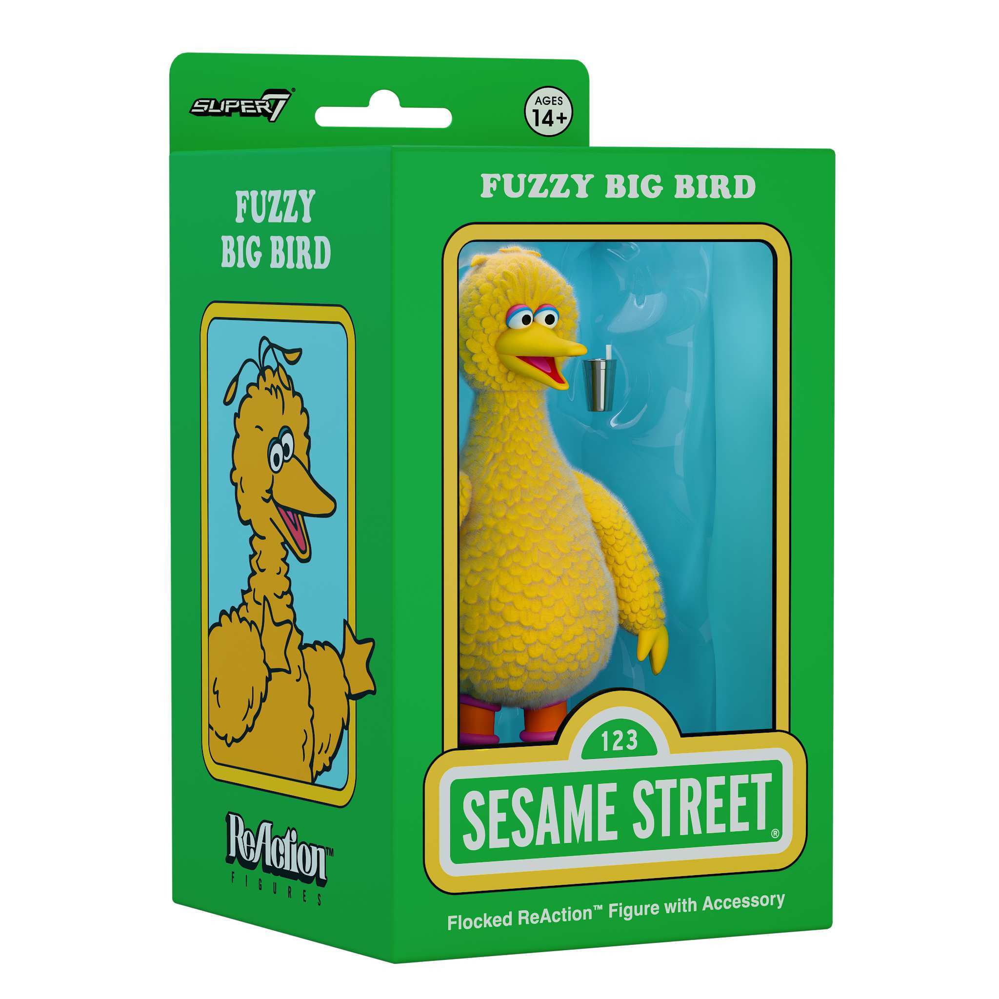 Sesame Street ReAction Figures - Big Bird (Flocked)