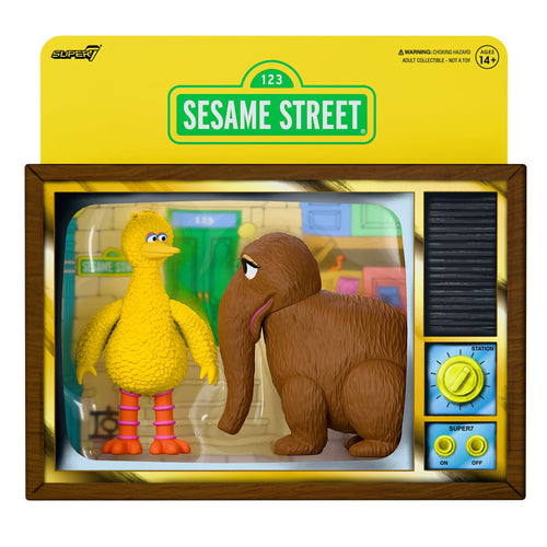 Sesame Street ReAction Figures - Big Bird and Mr. Snuffleupagus 2-PK