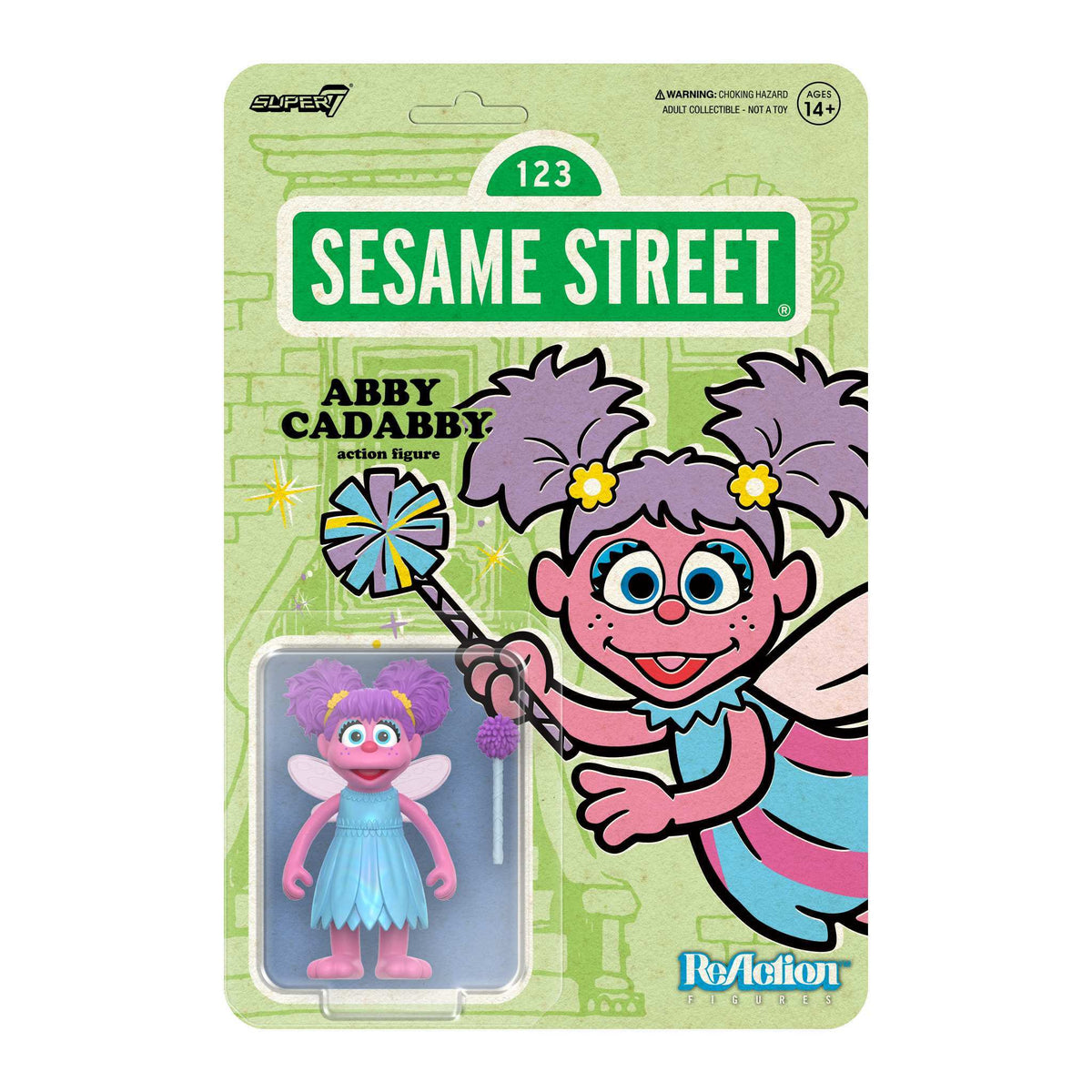 abby cadabby bike helmet Sesame Street ReAction Figures Wave 05