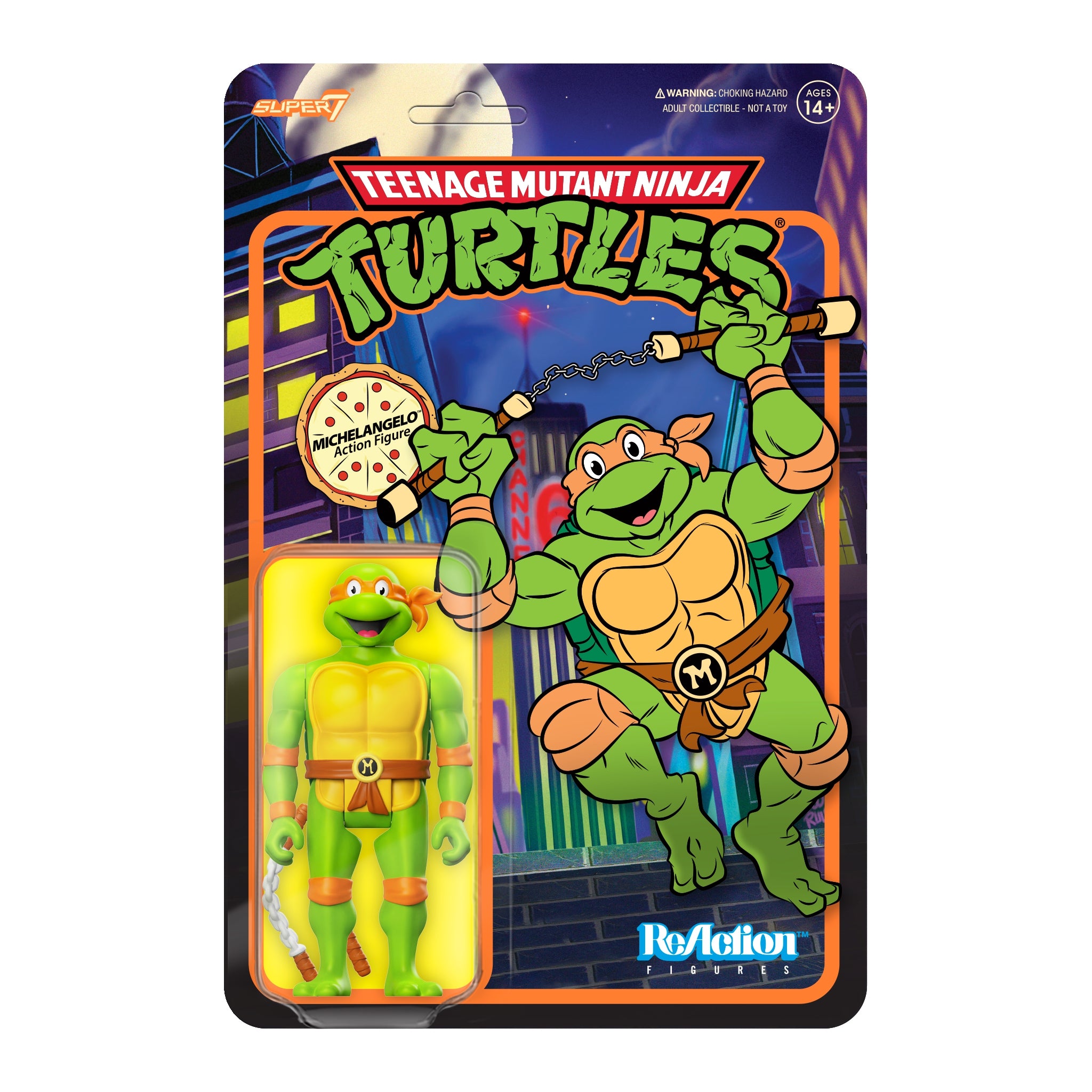Teenage Mutant Ninja Turtles ReAction Wave 7 - Michelangelo Toon