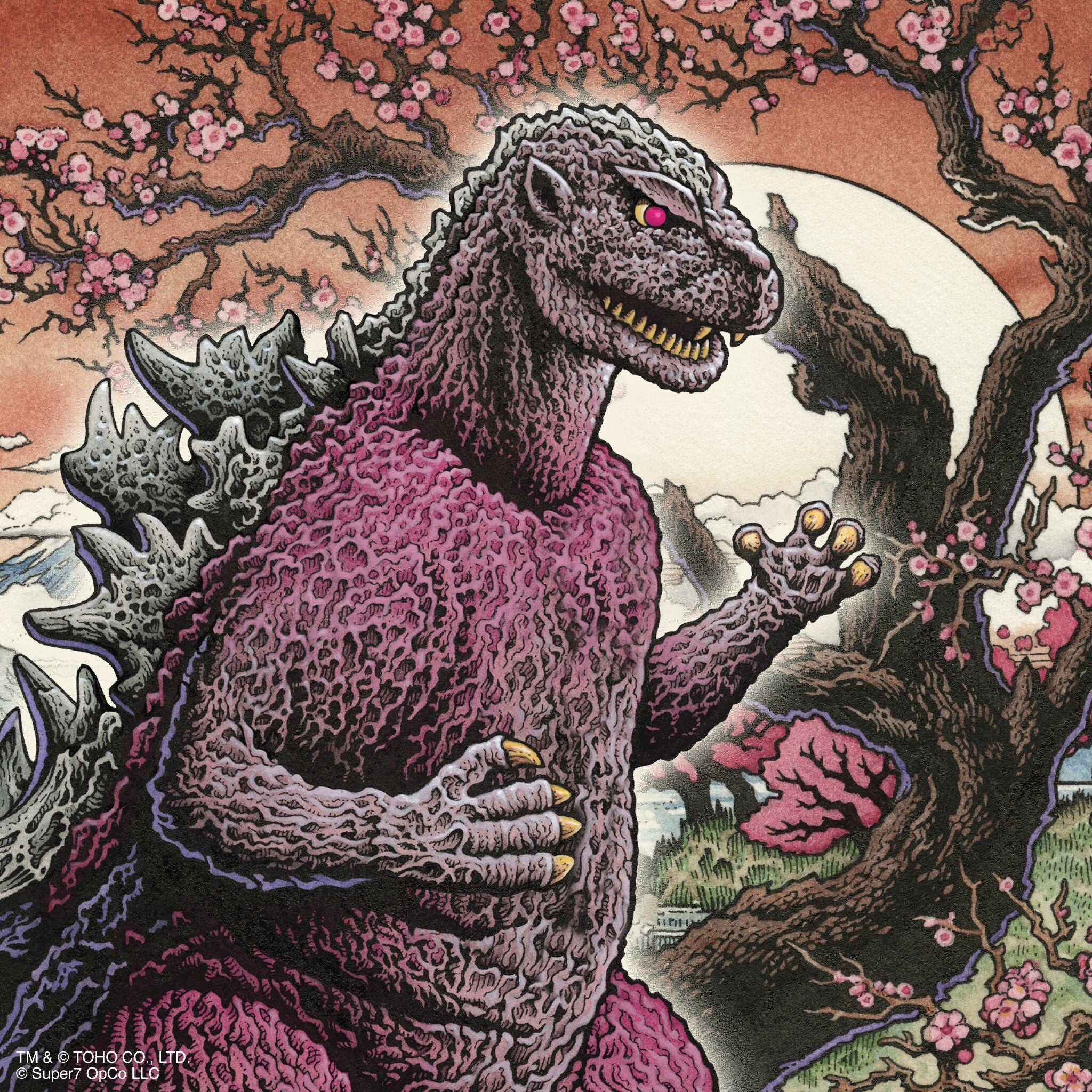 Toho ReAction Figures - Godzilla '54 & Jet Jaguar (Cherry Blossom Festival)