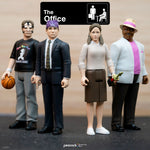 The Office ReAction Figures Wave 2 group shot featuring Pam Beesly and three coworkers