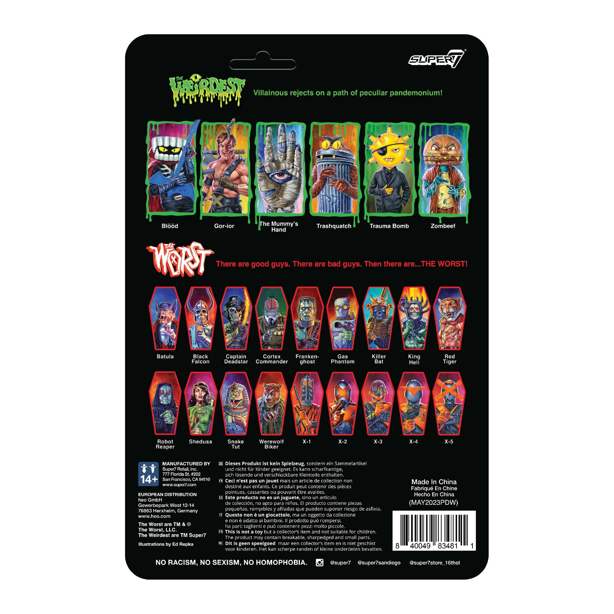 The Weirdest ReAction Figures Wave 04 - Trauma Bomb (Putrid Pals)