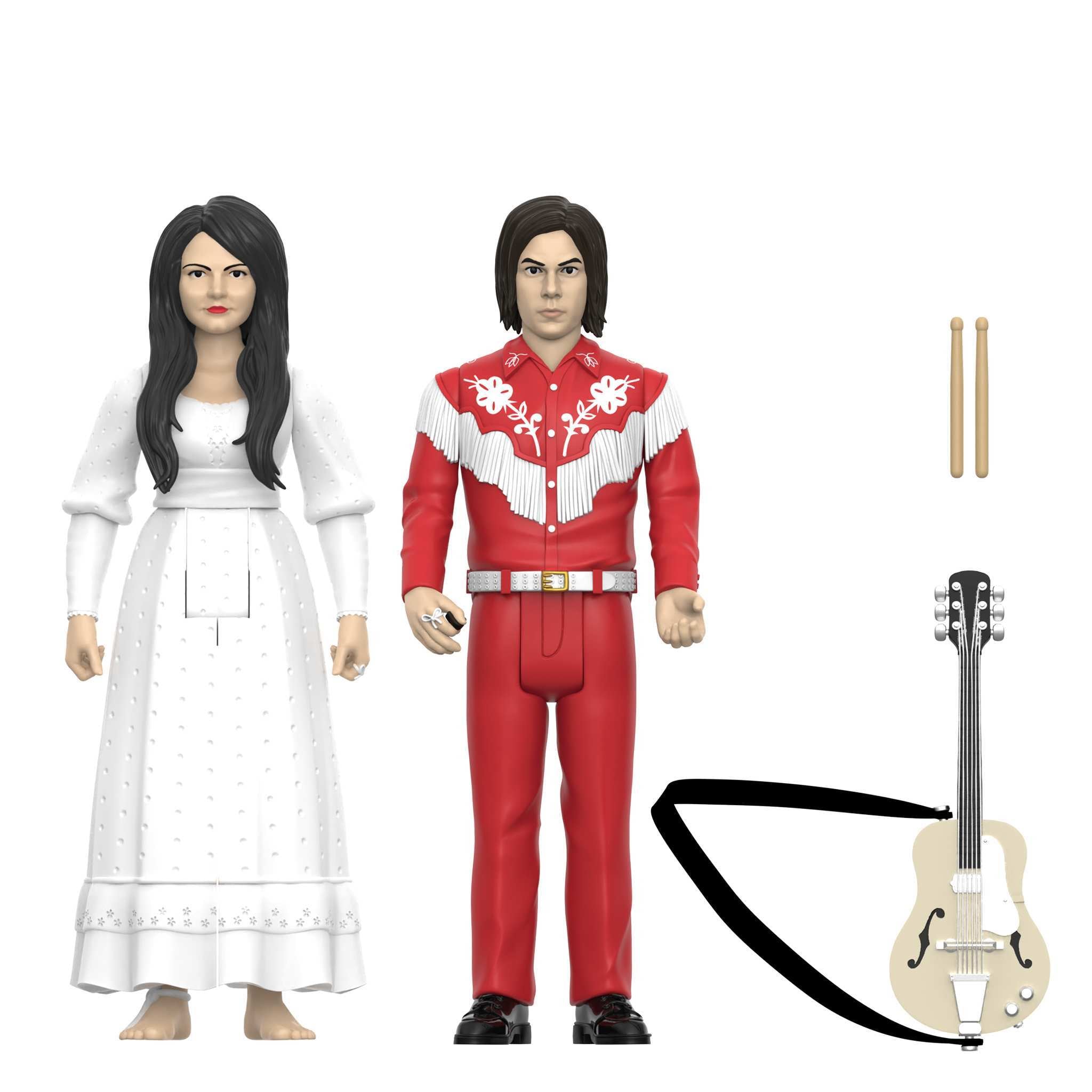 The White Stripes ReAction Figures Wave 02 - The White Stripes 2-Pack (Elephant)