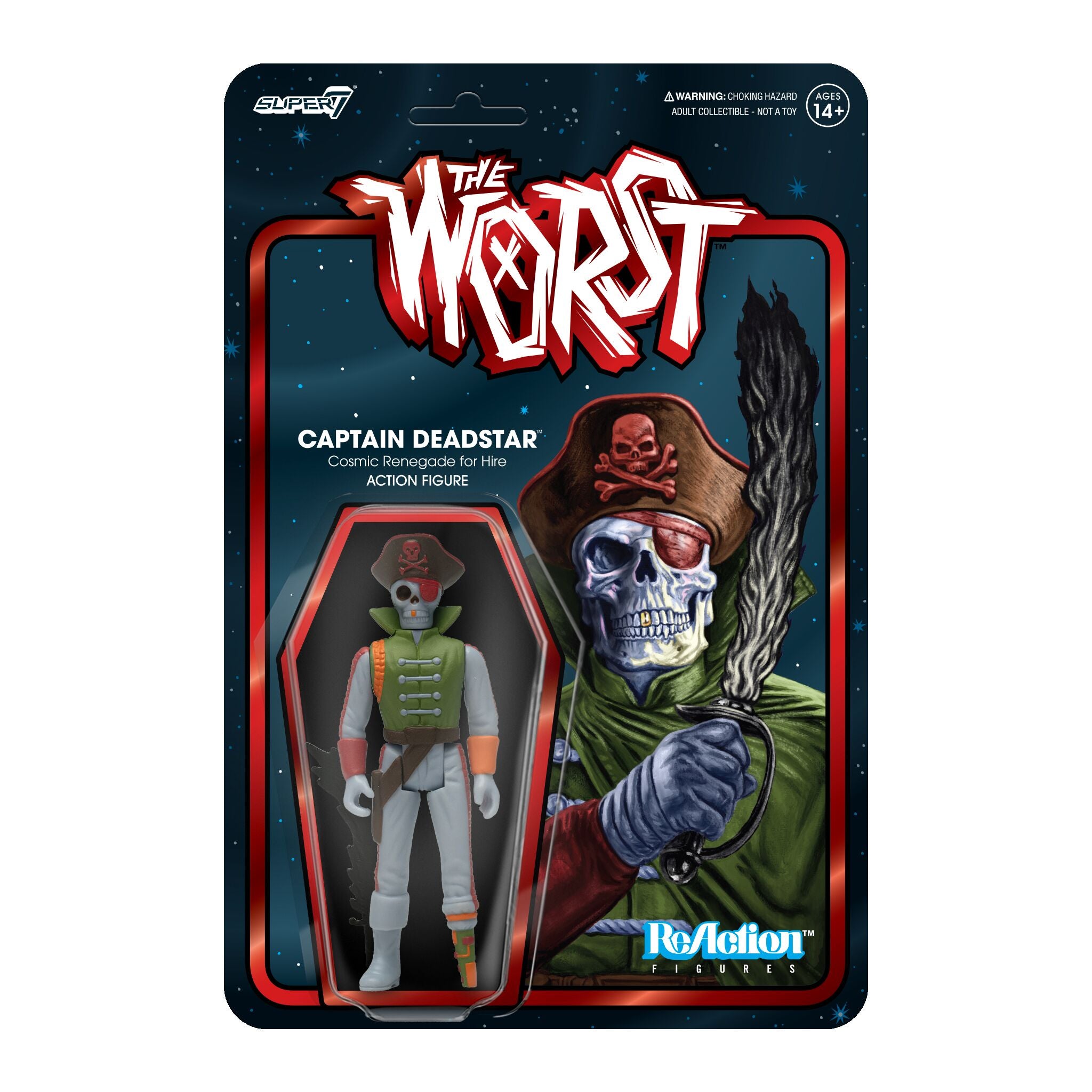 The Worst ReAction Figures Wave 4 (Scum Squad) - Killer Bat, Captain Deadstar, and Werewolf Biker