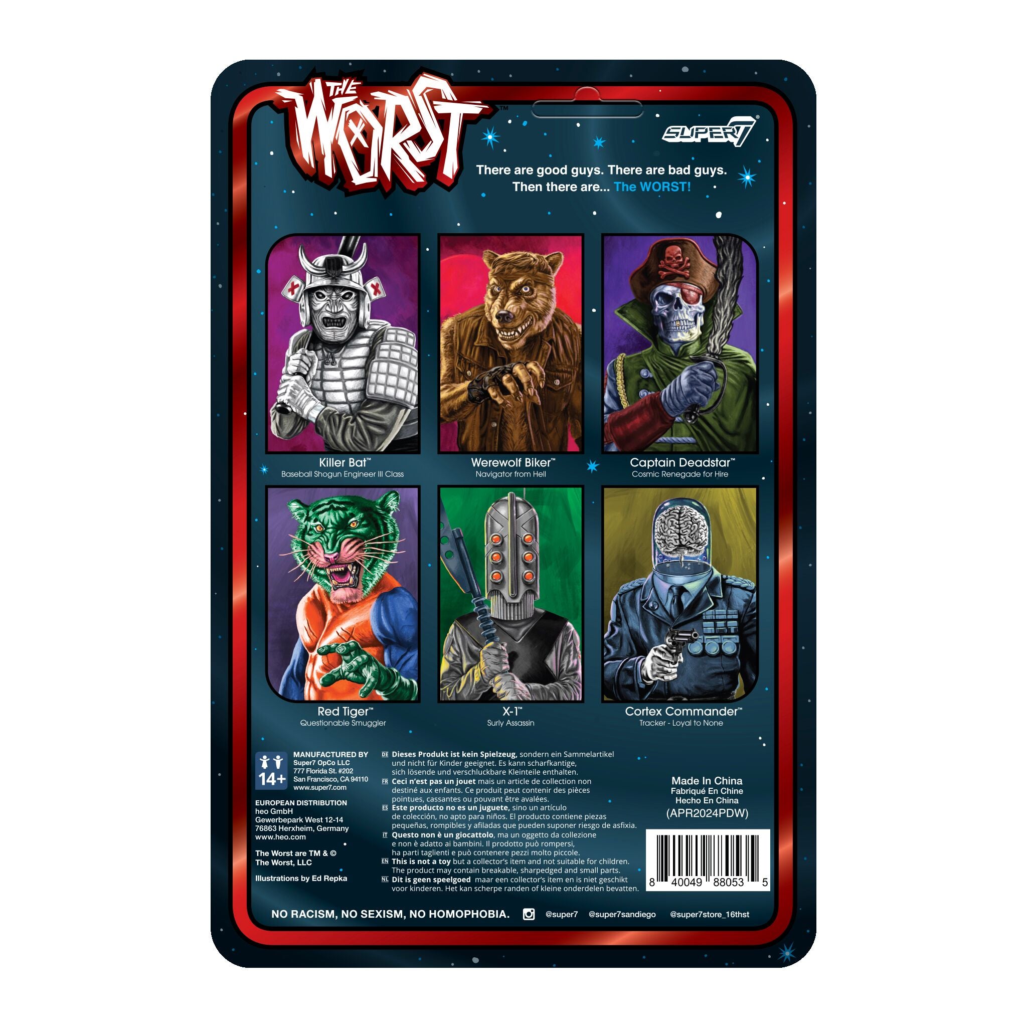 The Worst ReAction Figures Wave 06 (Scum Squad) - Red Tiger