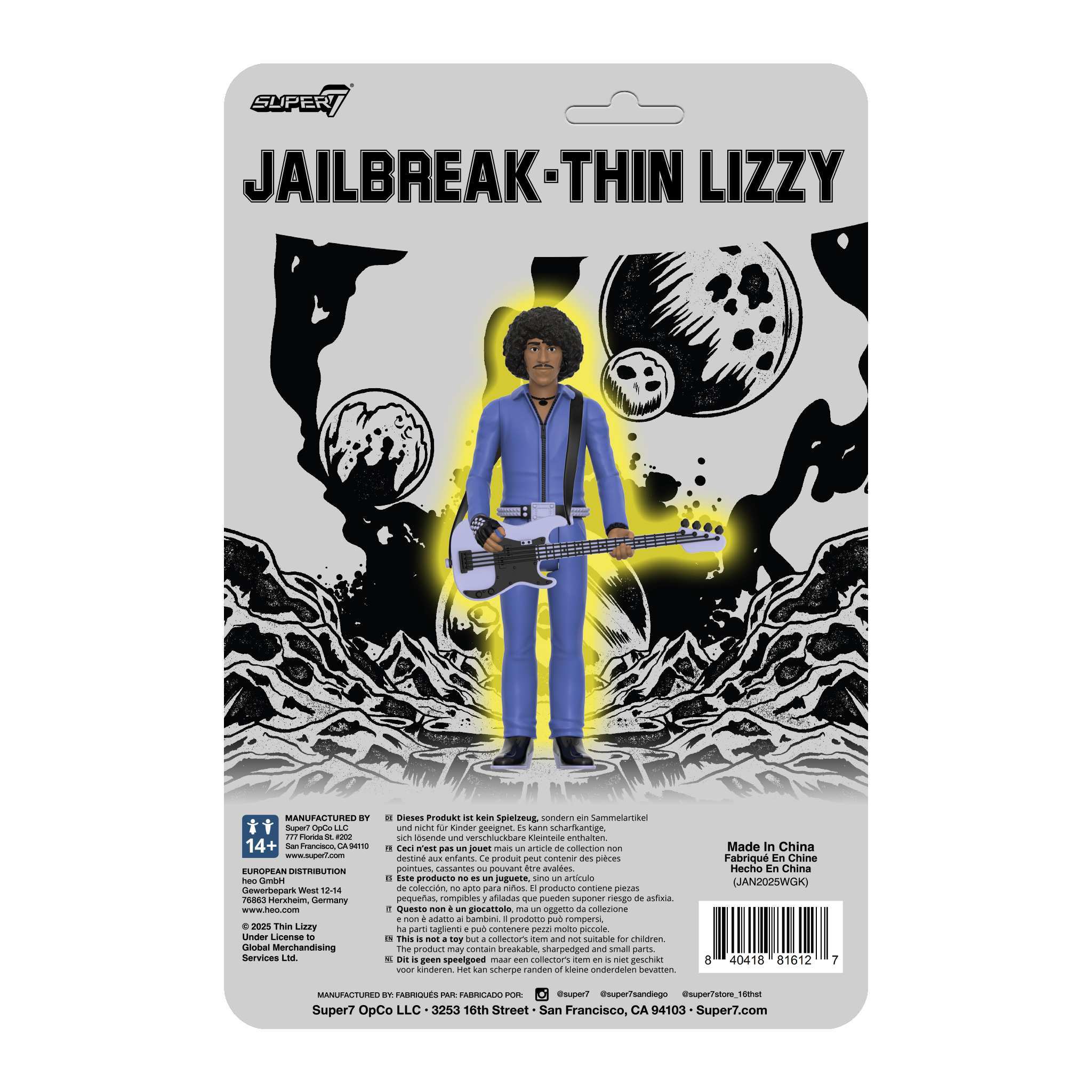Thin Lizzy ReAction Figures Wave 02 - Thin Lizzy (Jailbreak)