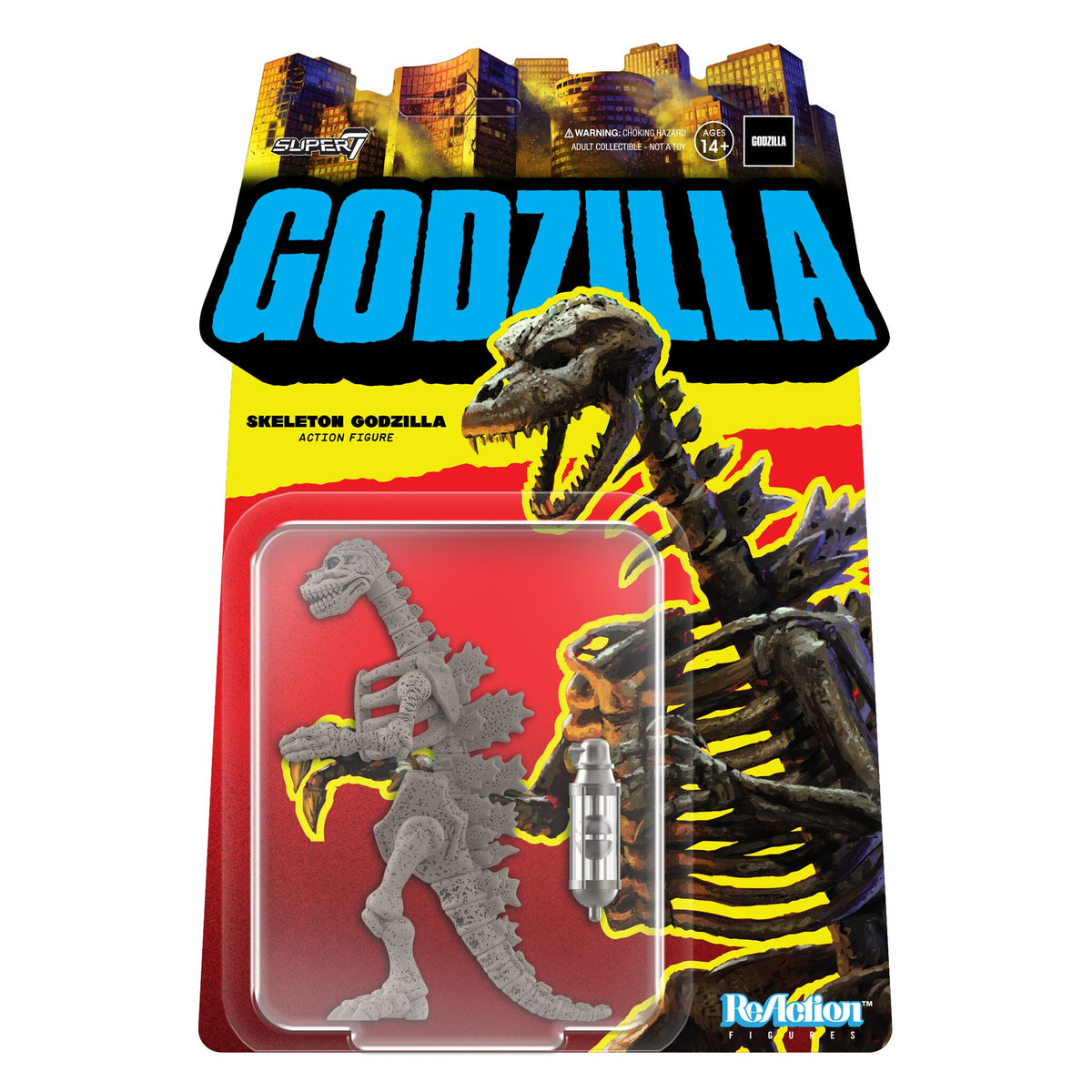 Toho ReAction Figures - Godzilla Skeleton (Grey) – Super7
