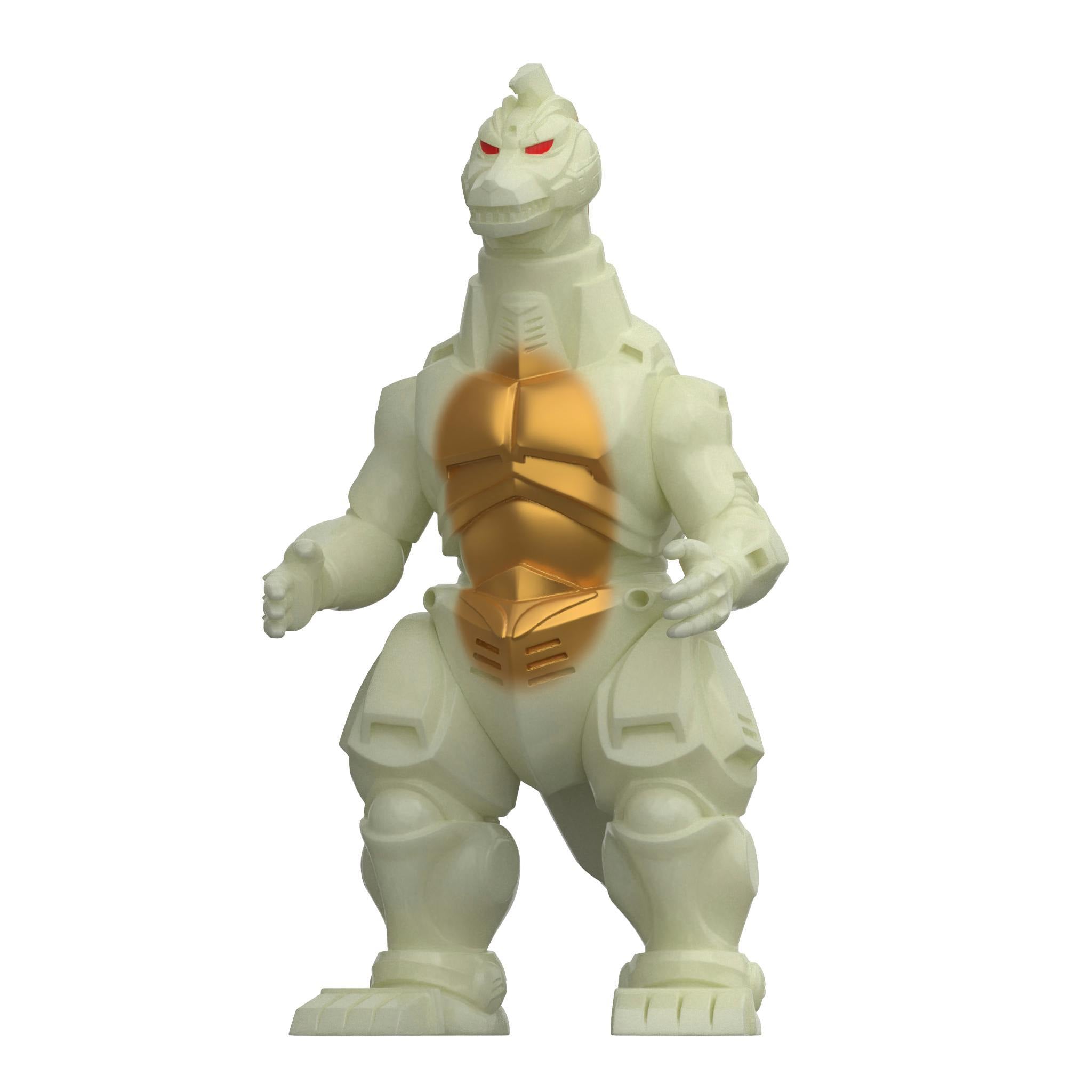 Mechagodzilla 93 figure upper body with glowing orange chest plate