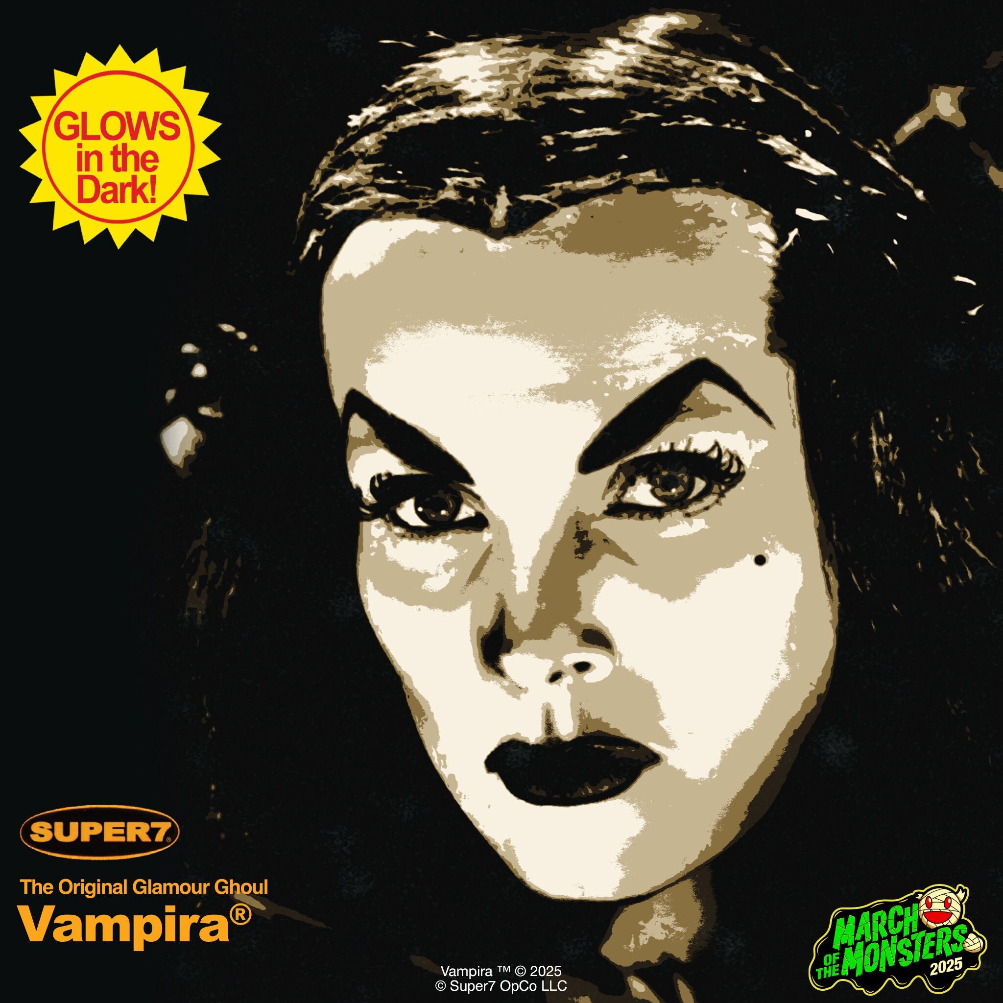 Vampira ReAction Figures Wave 03 - Vampira (Monster Glow)