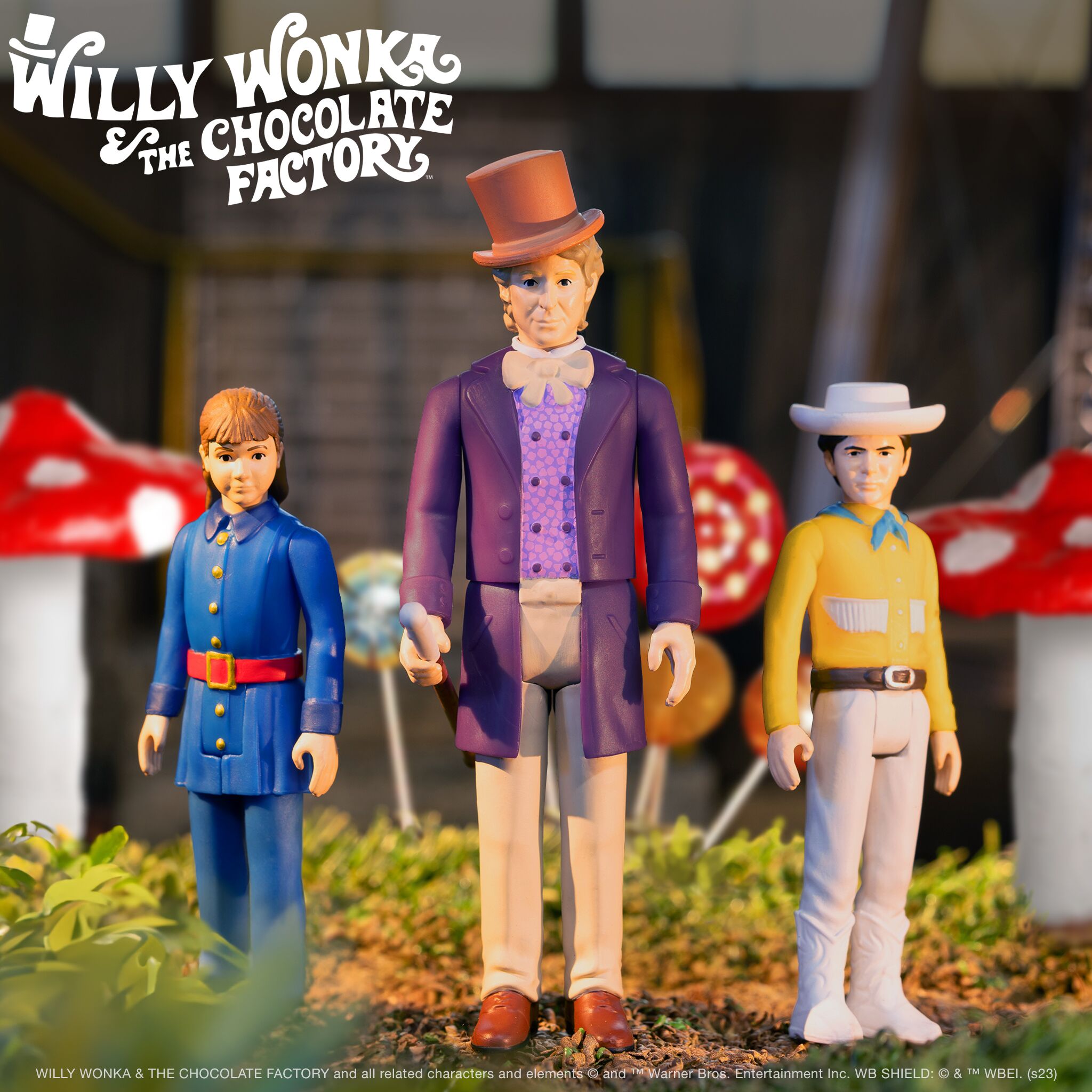 Willy Wonka & the Chocolate Factory ReAction Figures Wave 01 - Willy Wonka, Violet Beauregarde & Mike Teevee