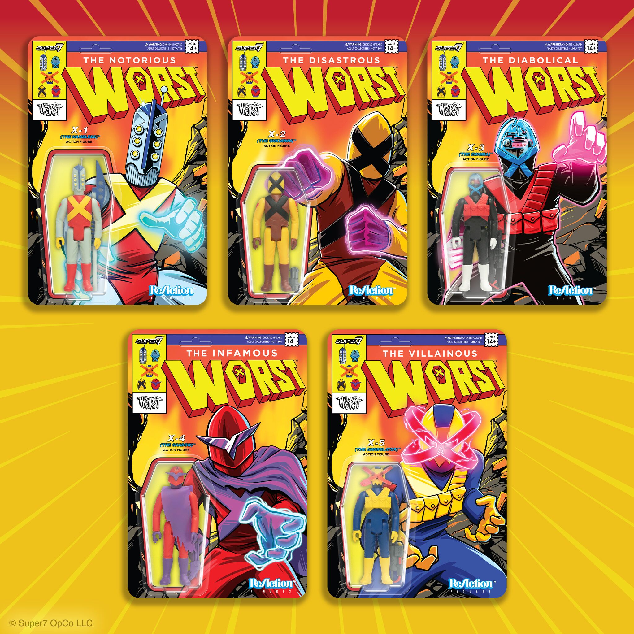 The Worst ReAction Figures Wave 05 (Mutant Team) - X1 (The Nameless)
