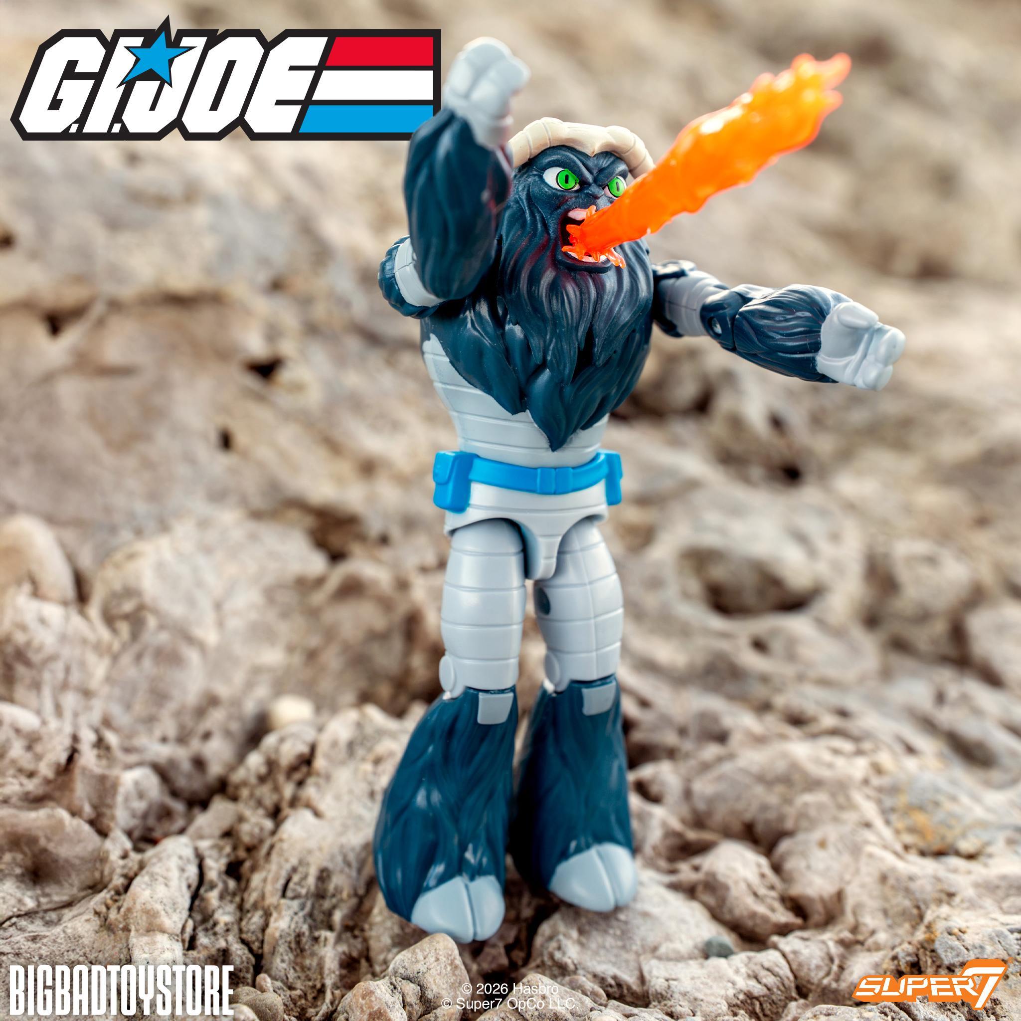 Fatal Fluffy GI Joe ReAction figure with flame accessory