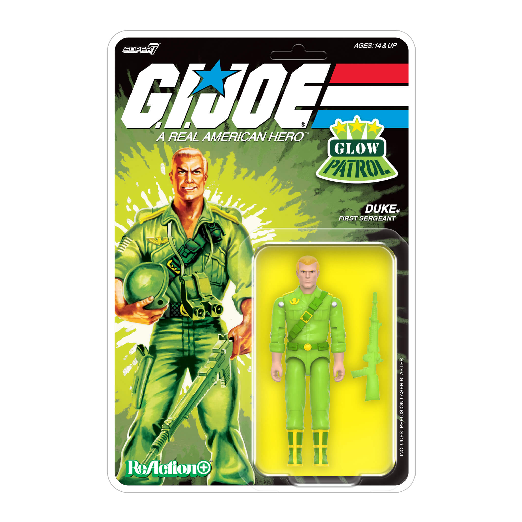 G.I. Joe ReAction+ Figures - 3 PK - Joe (Glow Patrol - Green)