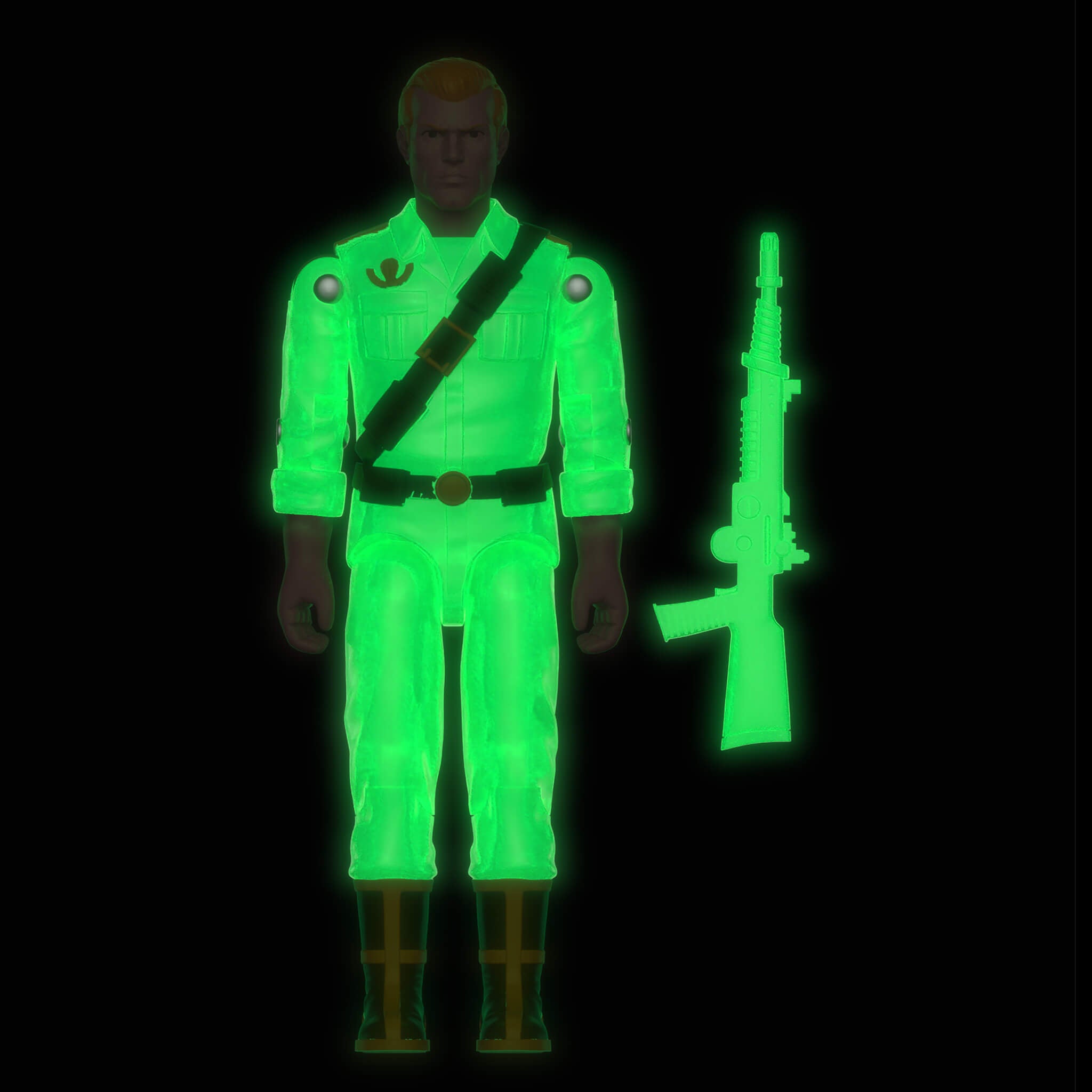 G.I. Joe ReAction+ Figures - 3 PK - Joe (Glow Patrol - Green)