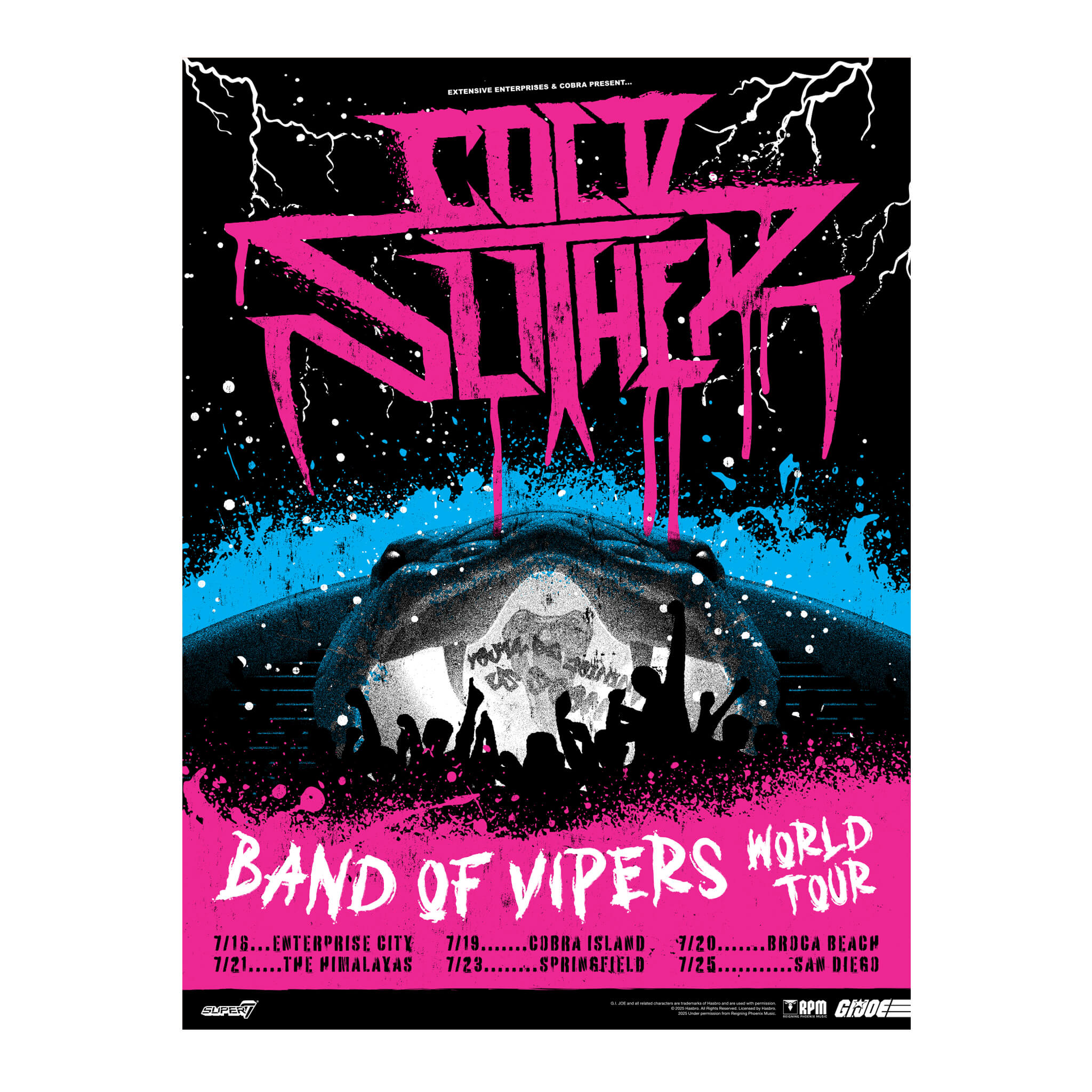 G.I. Joe ReAction Cold Slither - Zebra (45 Adaptor Box Set) concert poster