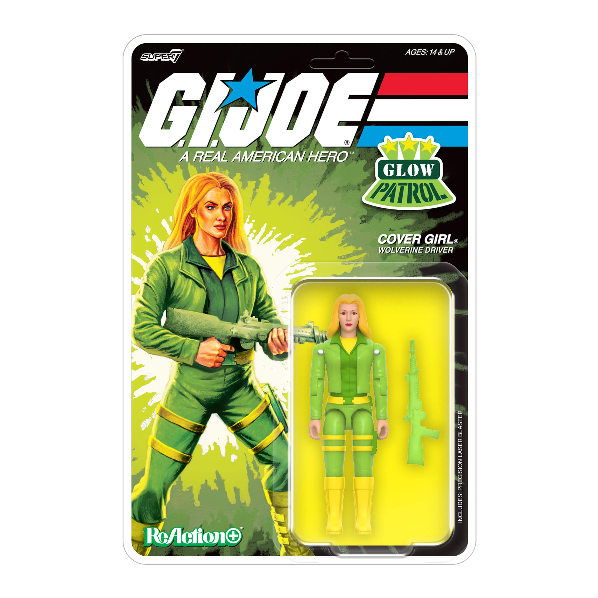 G.I. Joe ReAction+ Figures - 3 PK - Joe (Glow Patrol - Green)