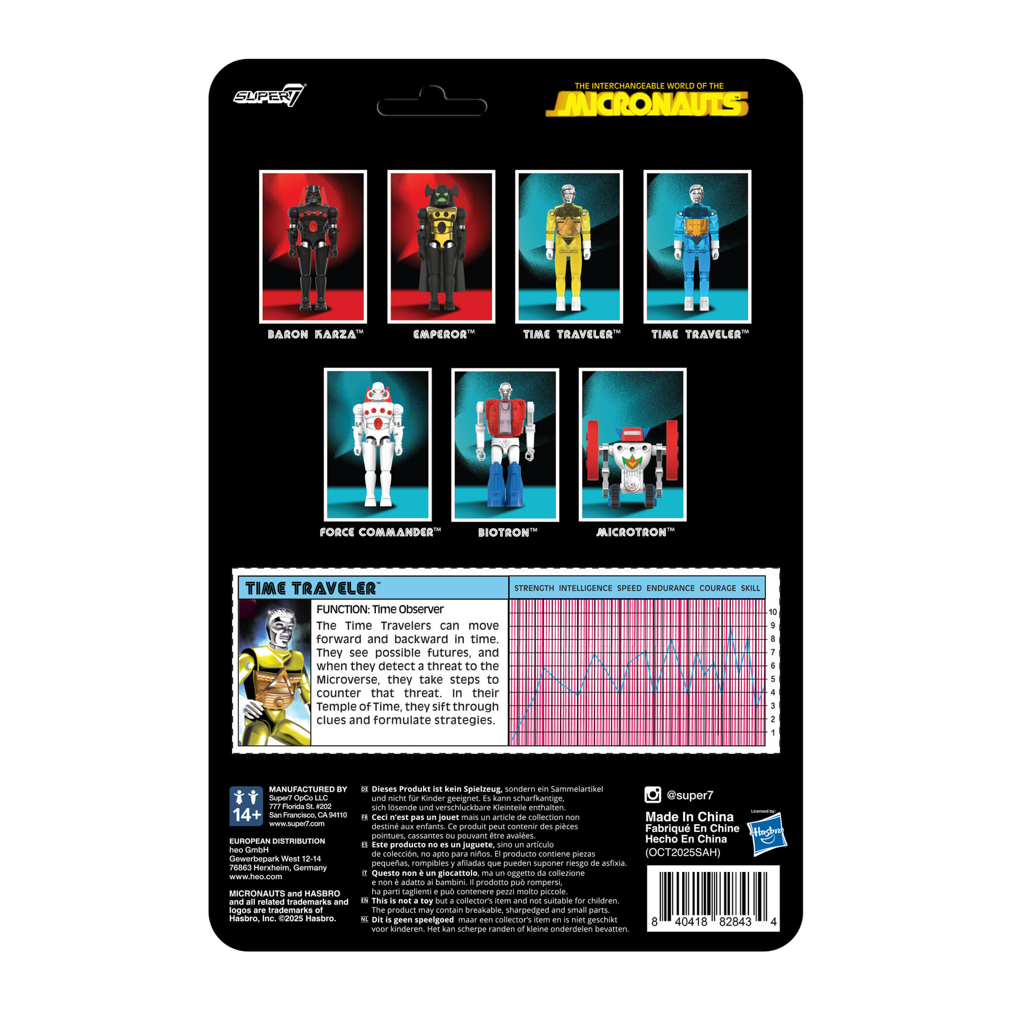 Micronauts ReAction+ Wave 03 - Time Traveler (Translucent Yellow)