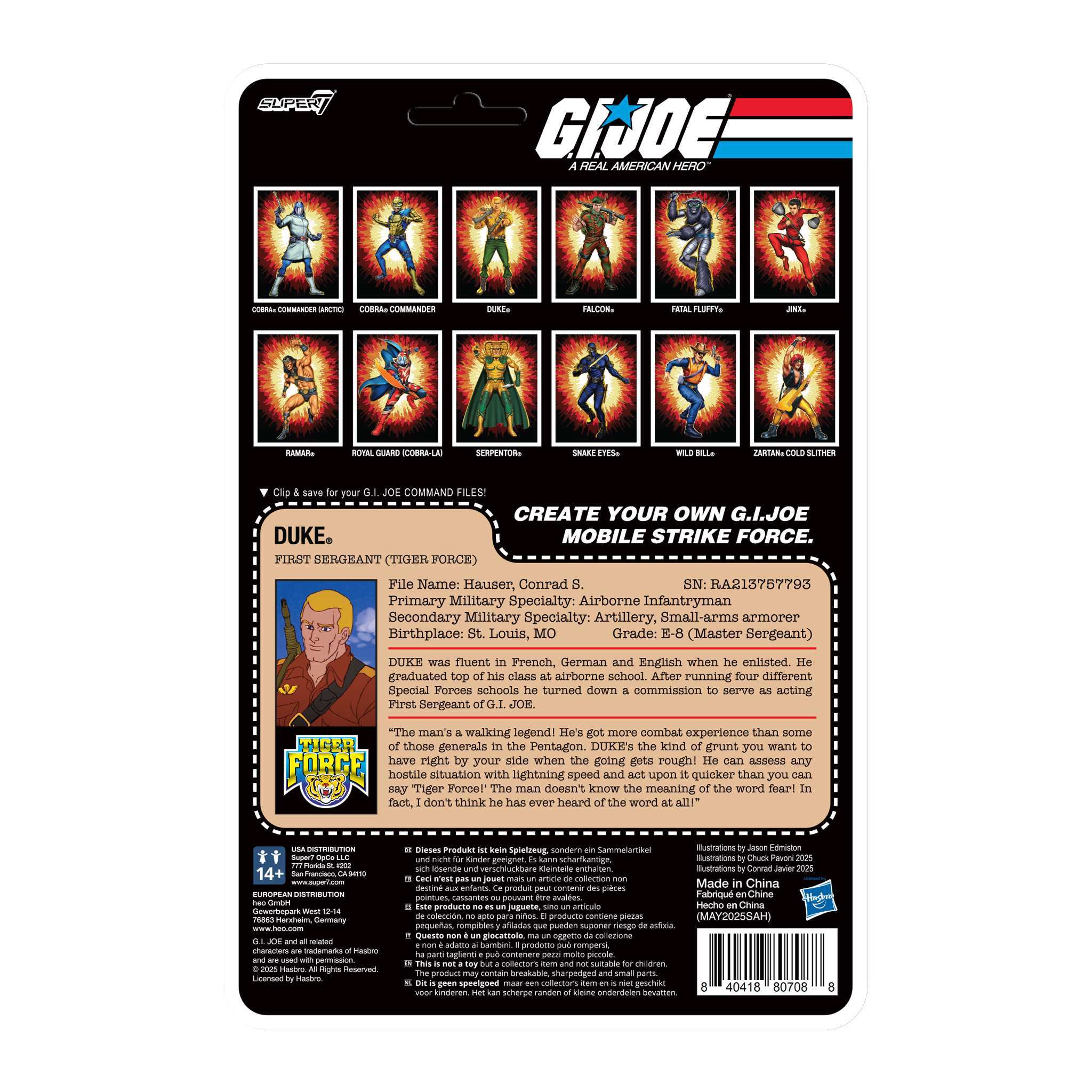 G.I. Joe ReAction+ Figures - Duke (Tiger Force)