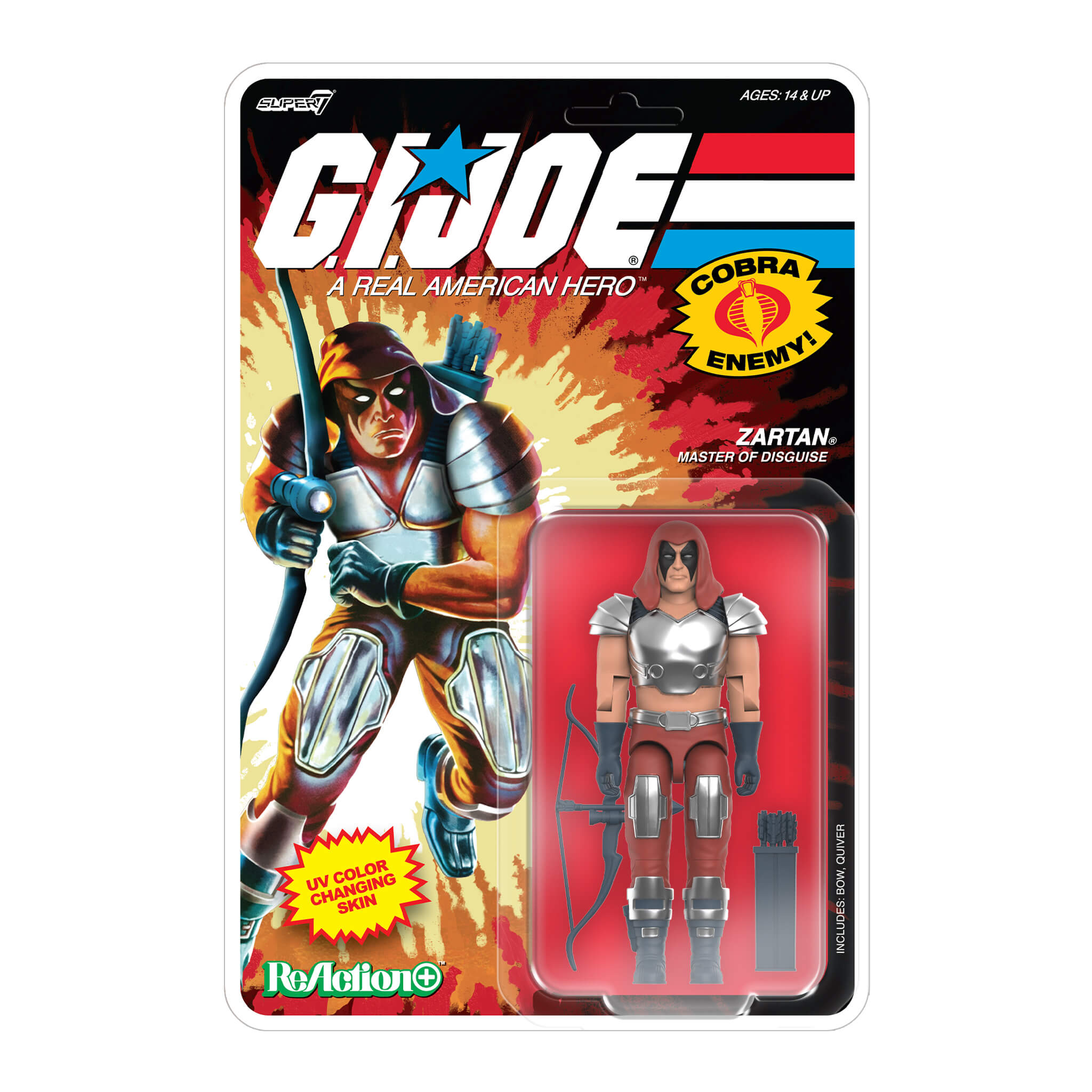 G.I. Joe ReAction Wave 9 Zartan (Comic) action figure in packaging