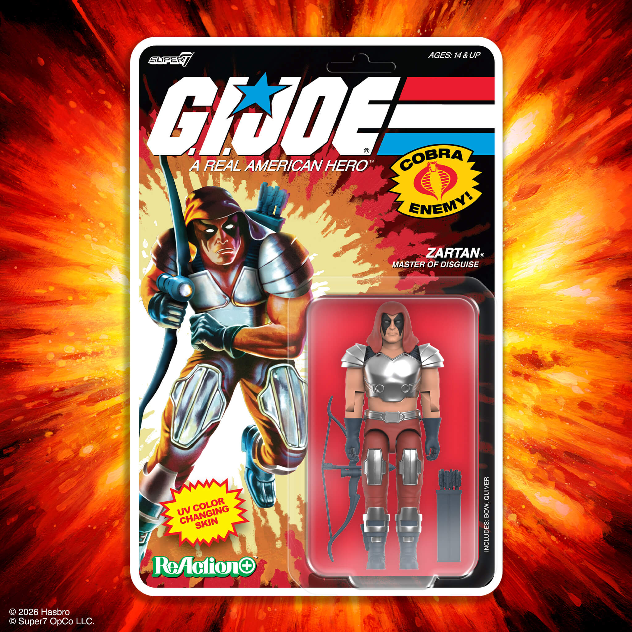 G.I. Joe ReAction Wave 9 Zartan (Comic) action figure in packaging