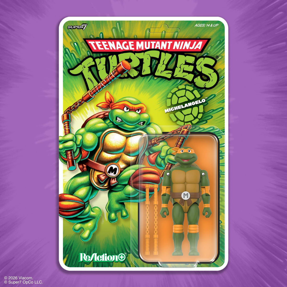 Teenage Mutant Ninja Turtles ReAction+ Wave 02 - Michelangelo