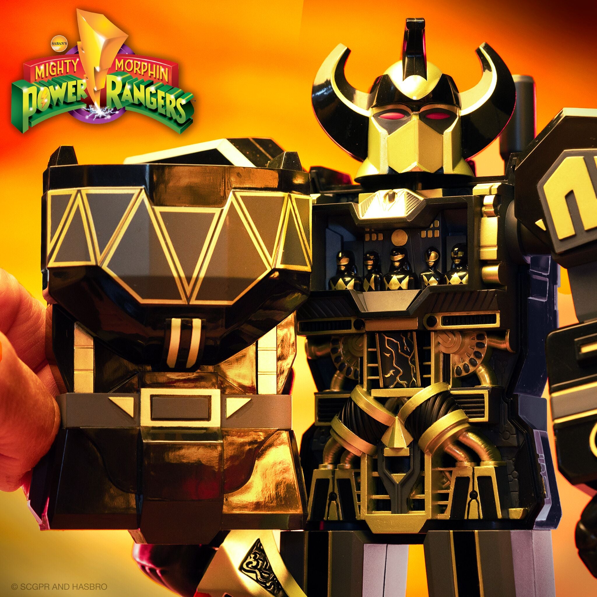 Mighty Morphin Power Rangers Super Cyborg - Megazord (Black / Gold)