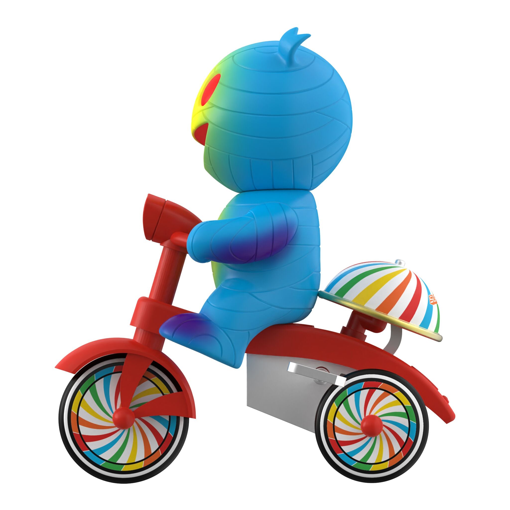 Super7 Super Cycles - Mummy Boy (Blue w/ Red Trike)