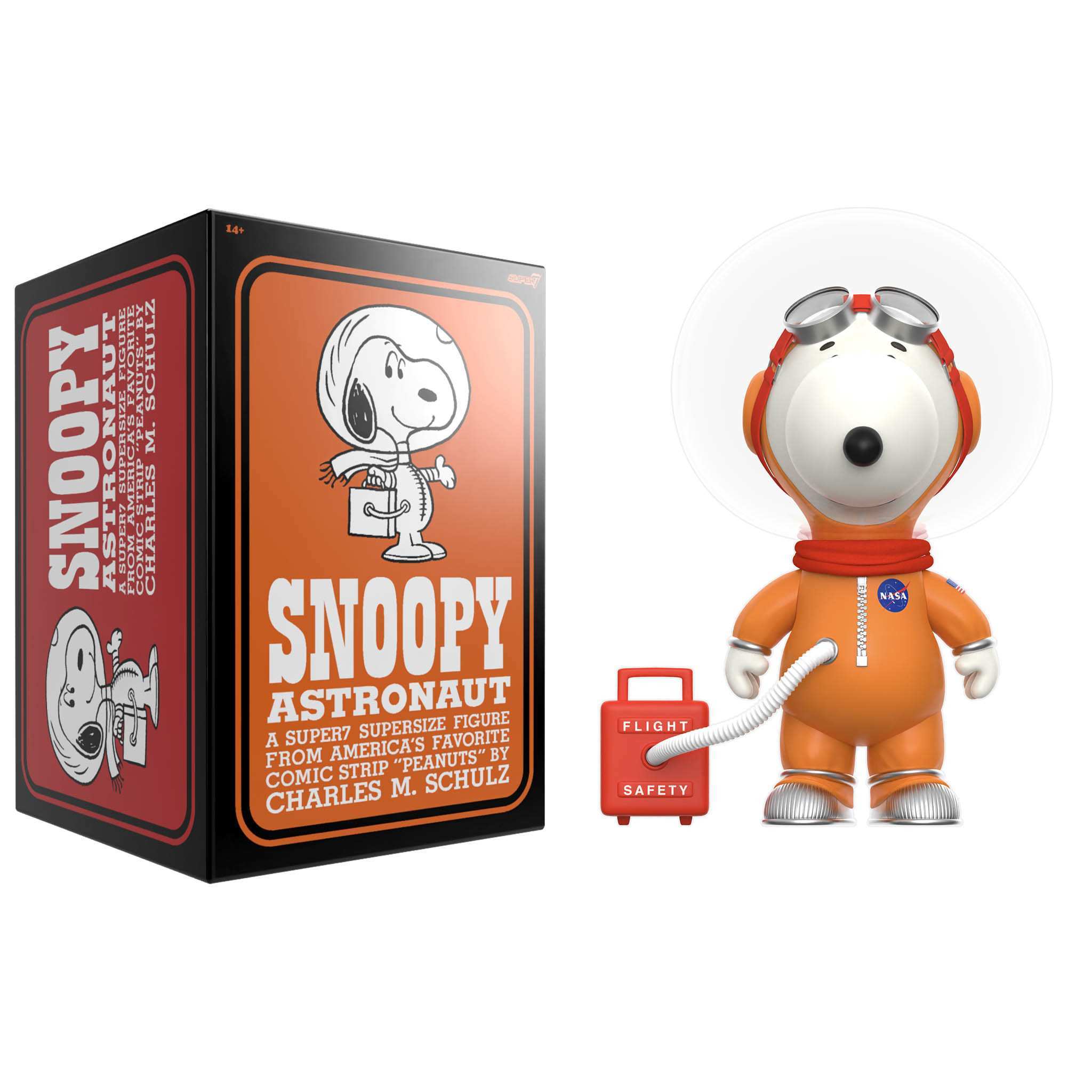 その他 SUPER7 PEANUTS SUPER SIZE VINYL - SNOOPY Peanuts SuperSize Vinyl - Snoopy (Orange Spacesuit)