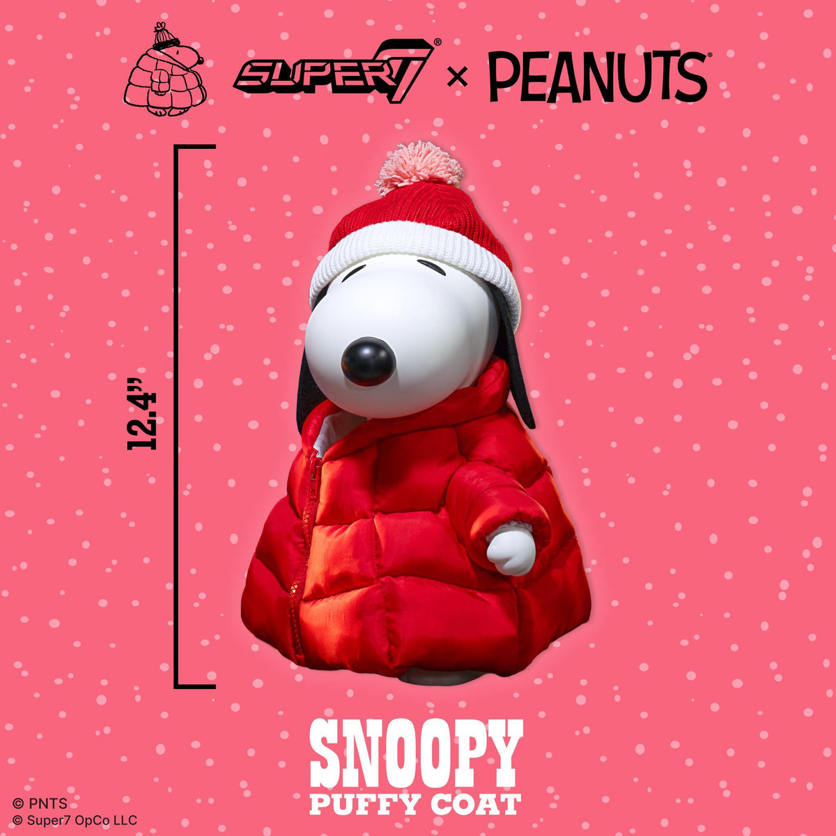 Peanuts SuperSize Vinyl (Snoopy, Puffy Coat) - Snoopy (Puffy Coat, Red)