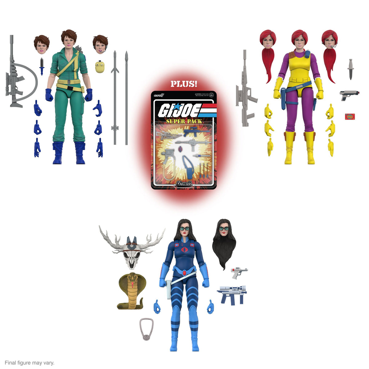 G.I. Joe ULTIMATES! Wave 06 (DIC) - Baroness, Scarlett & Lady Jaye – Super7