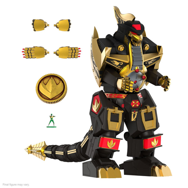 Power Rangers Dragon Ranger Mighty Morphin Power Rangers Ultimates! - DragonZord (Black & Gold ...