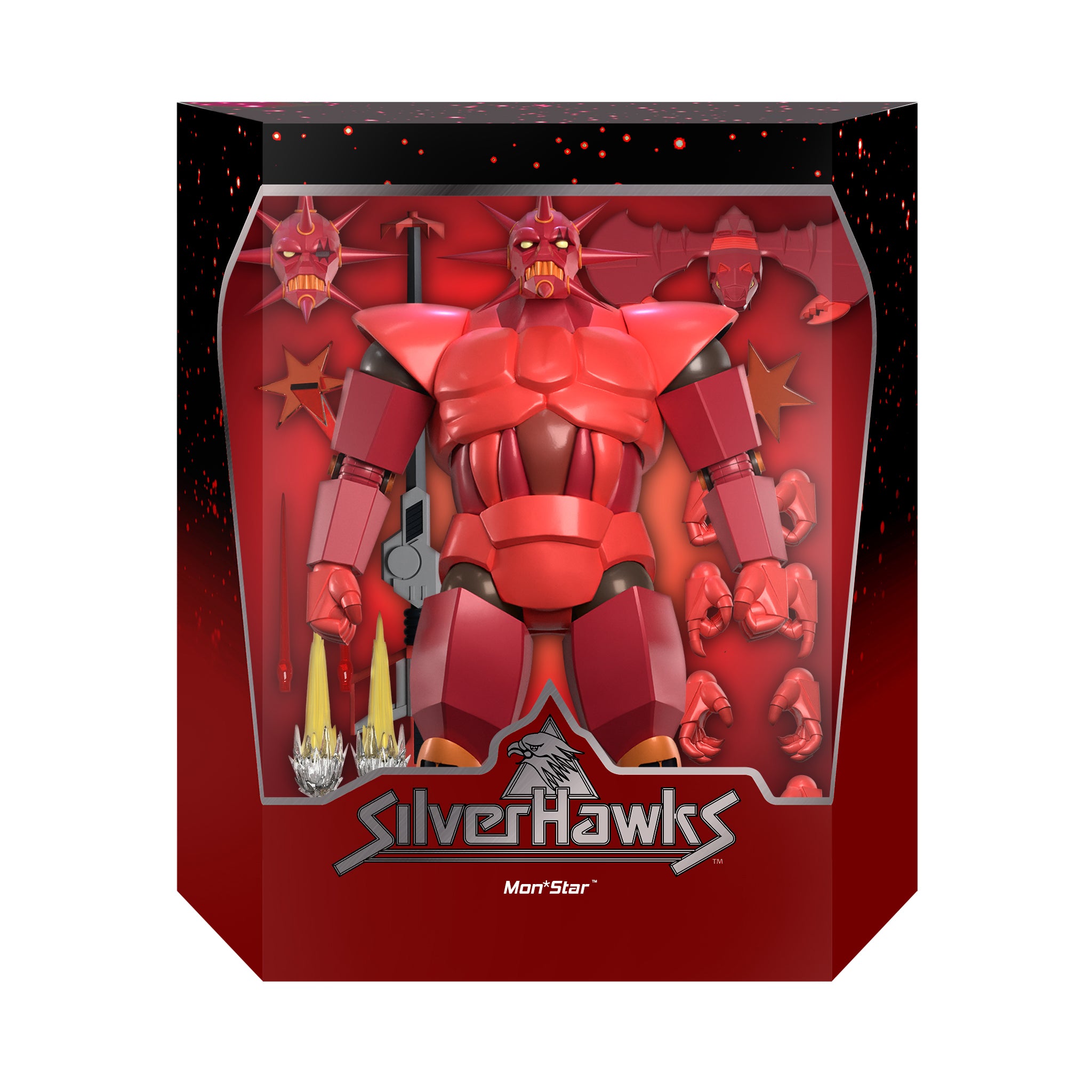 SilverHawks Mon*Star action figure in box with accessories