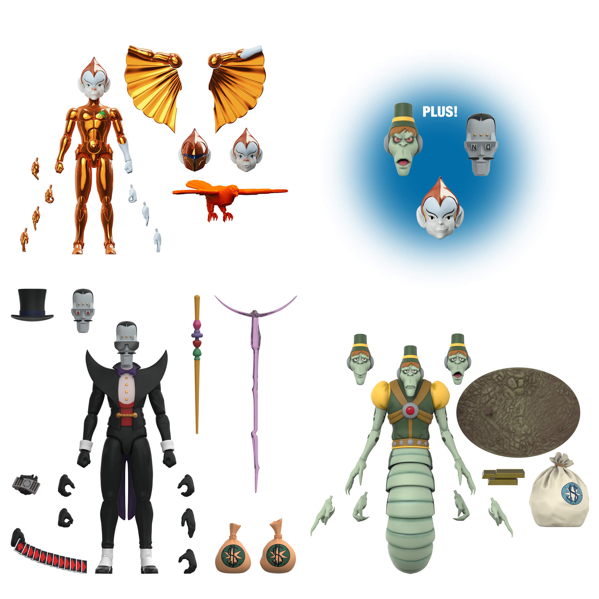 SilverHawks ULTIMATES! Wave 08 - Copper Kidd, Yes-Man, Poker-Face + Super Pack